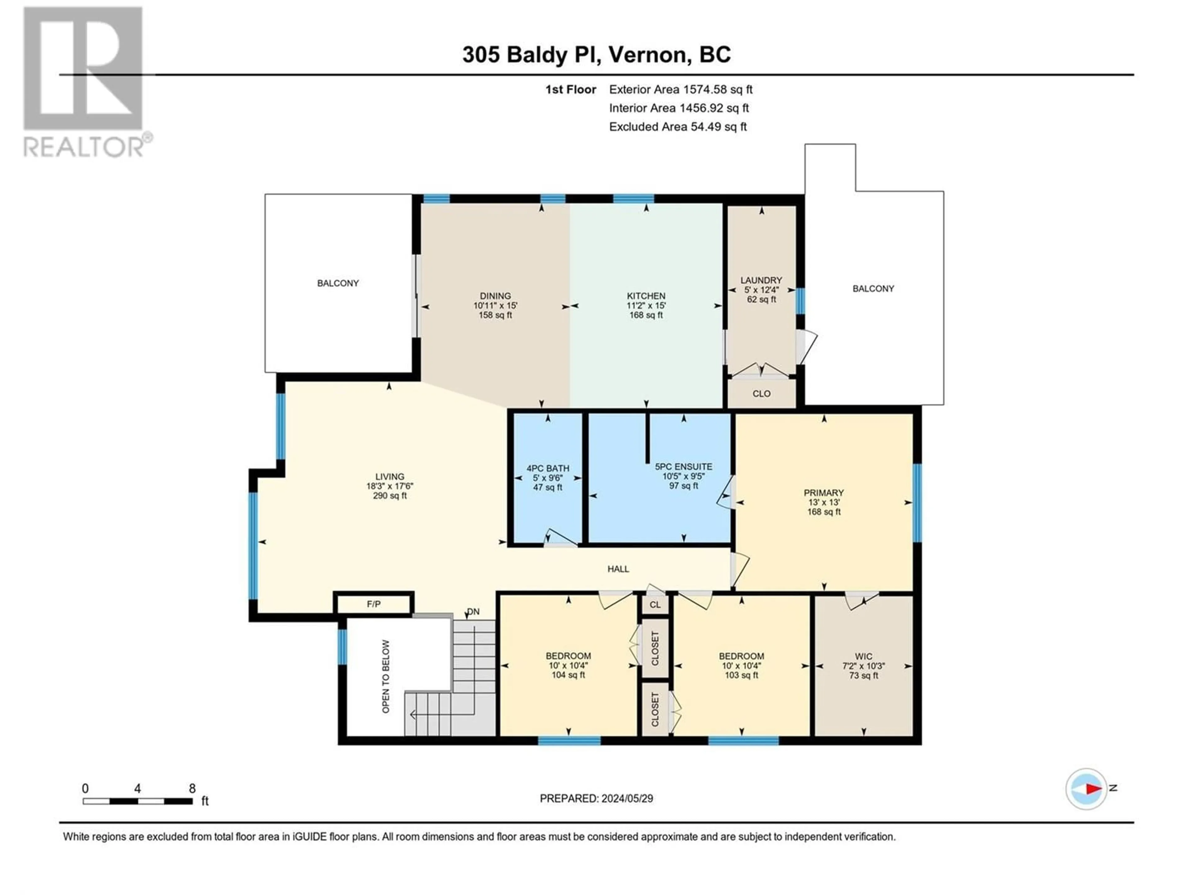 Floor plan for 305 Baldy Place, Vernon British Columbia V1B0A3