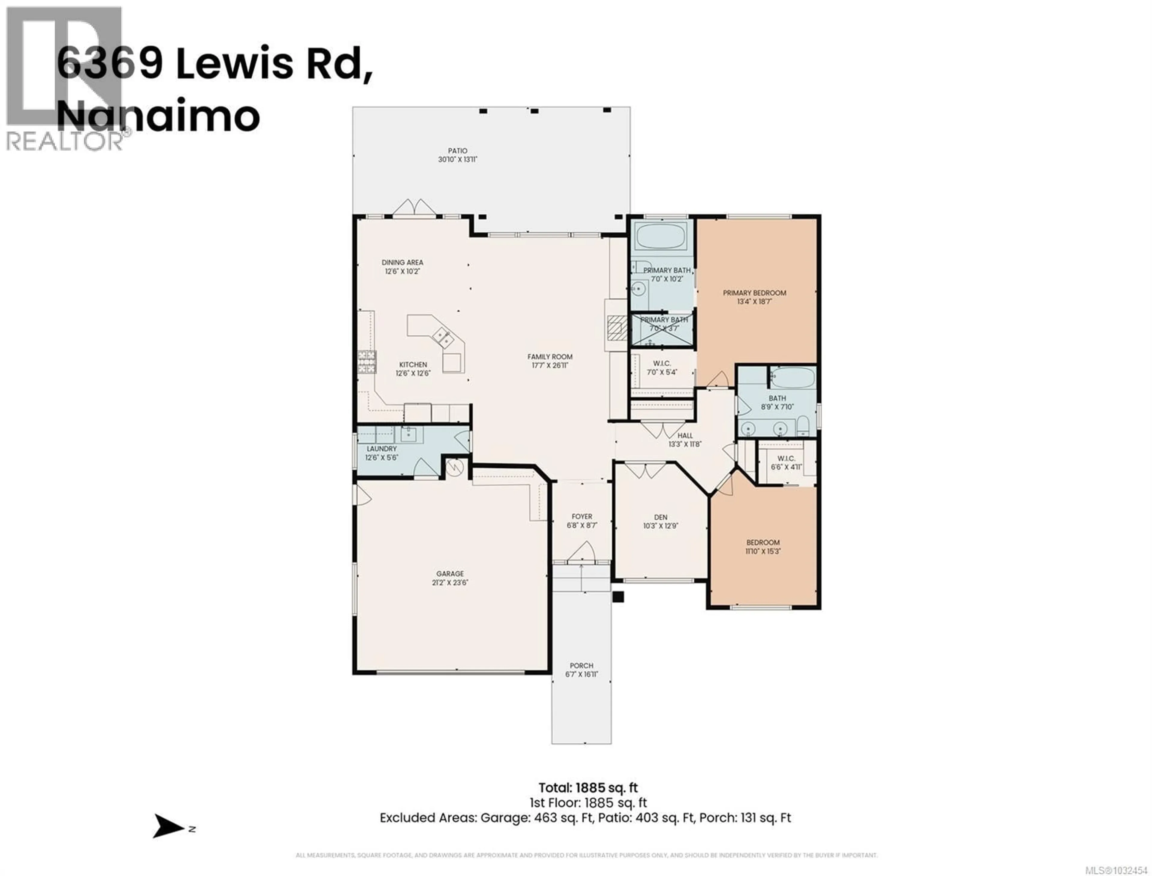 Floor plan for 6369 LEWIS ROAD, Nanaimo British Columbia V9V1P4