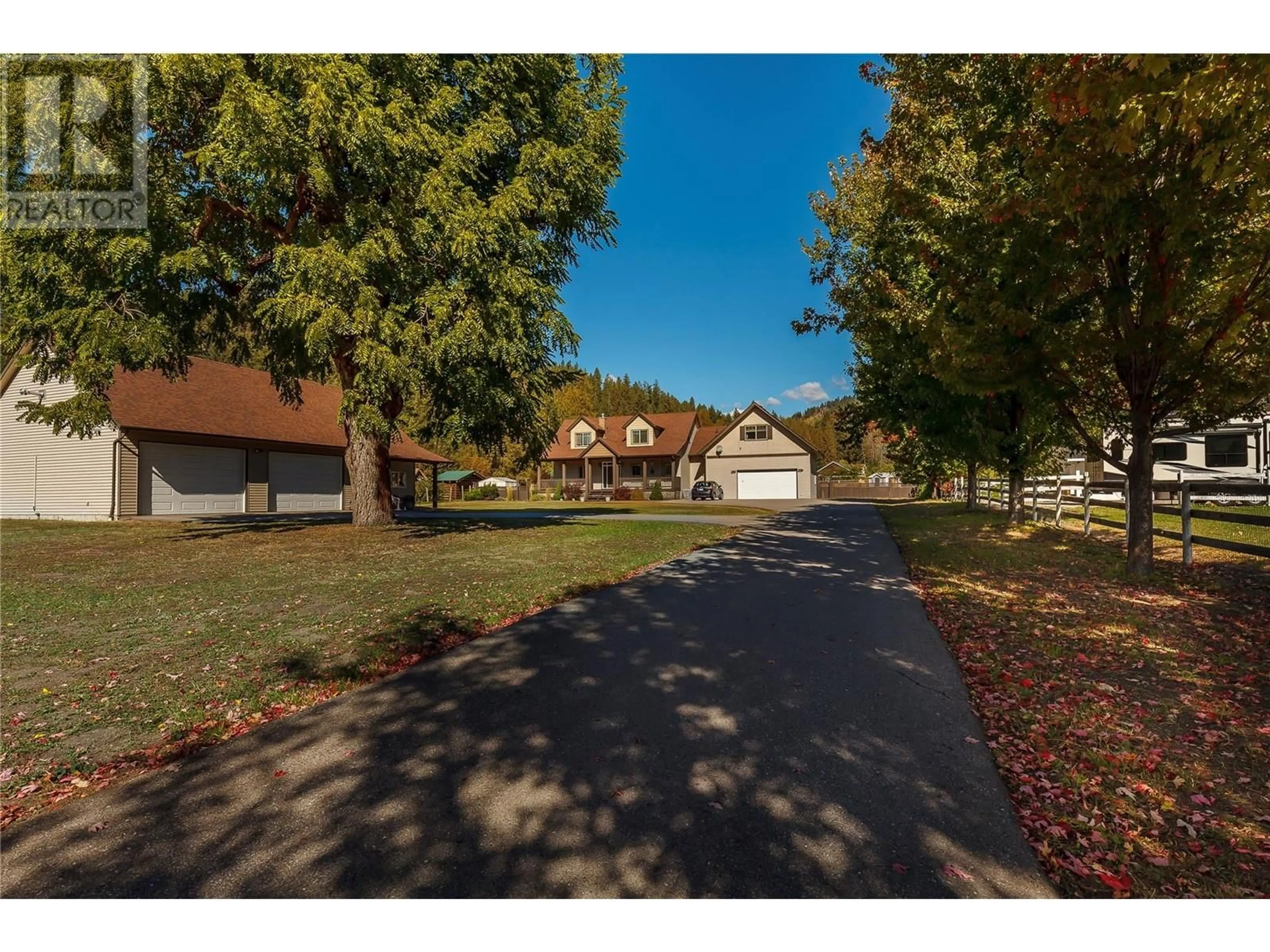 Frontside or backside of a home, the street view for 5575 Highway 6 Highway, Coldstream British Columbia V1T3E2