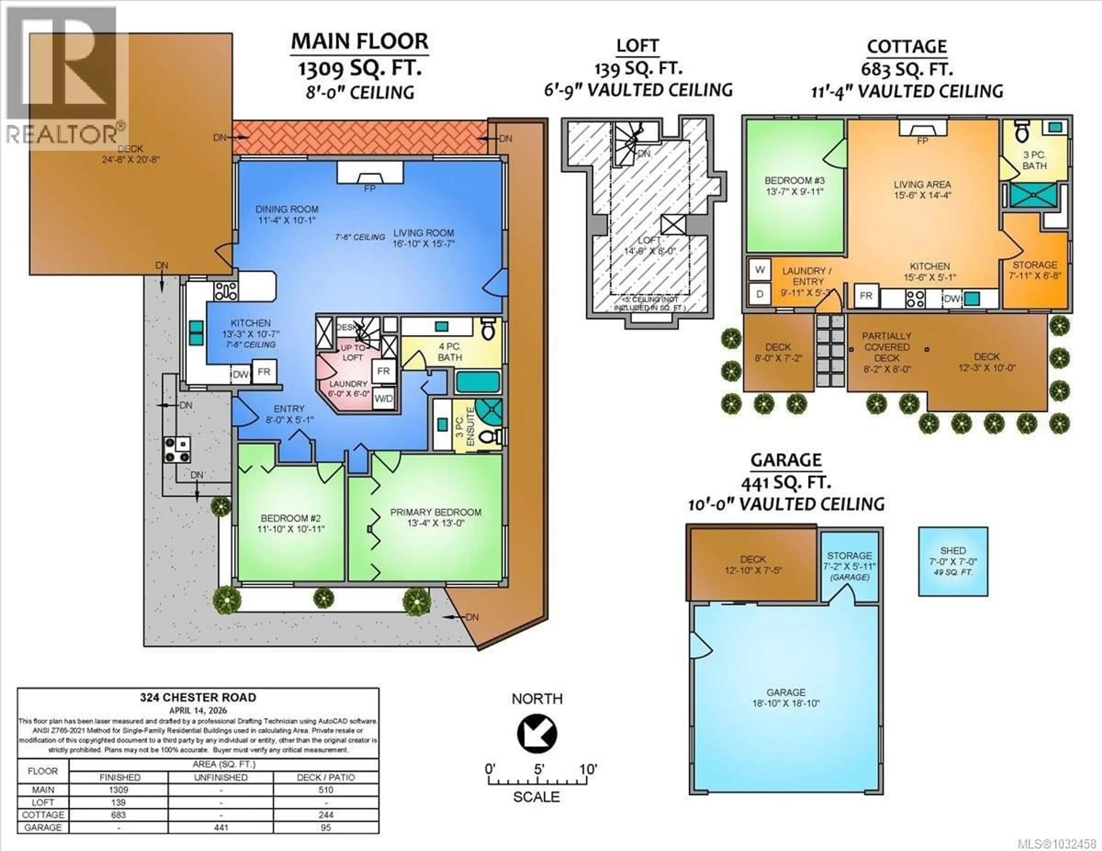 Floor plan for 324 CHESTER ROAD, Qualicum Beach British Columbia V9K1B9