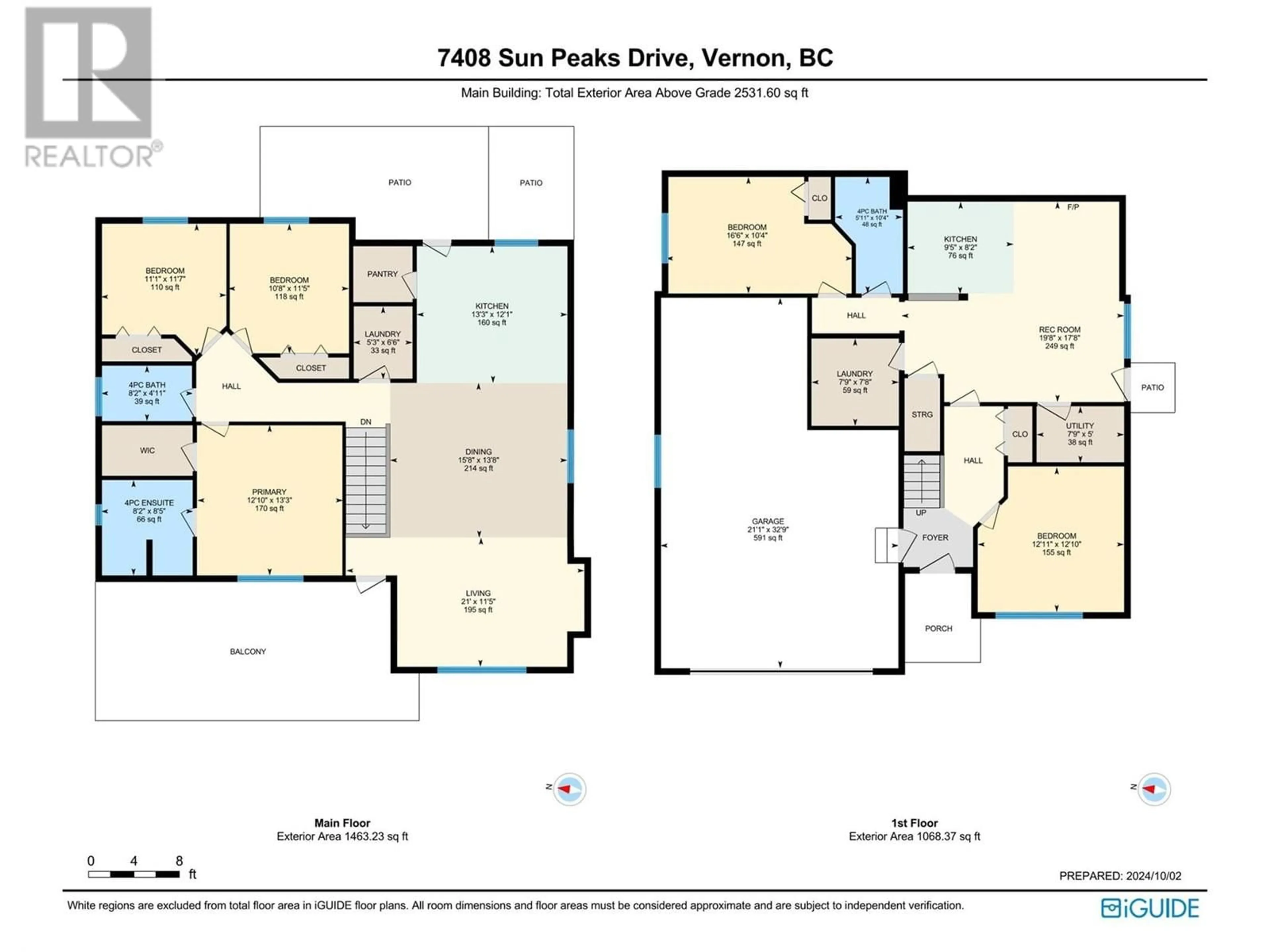 Floor plan for 7408 Sun Peaks Drive, Vernon British Columbia V1B4C7