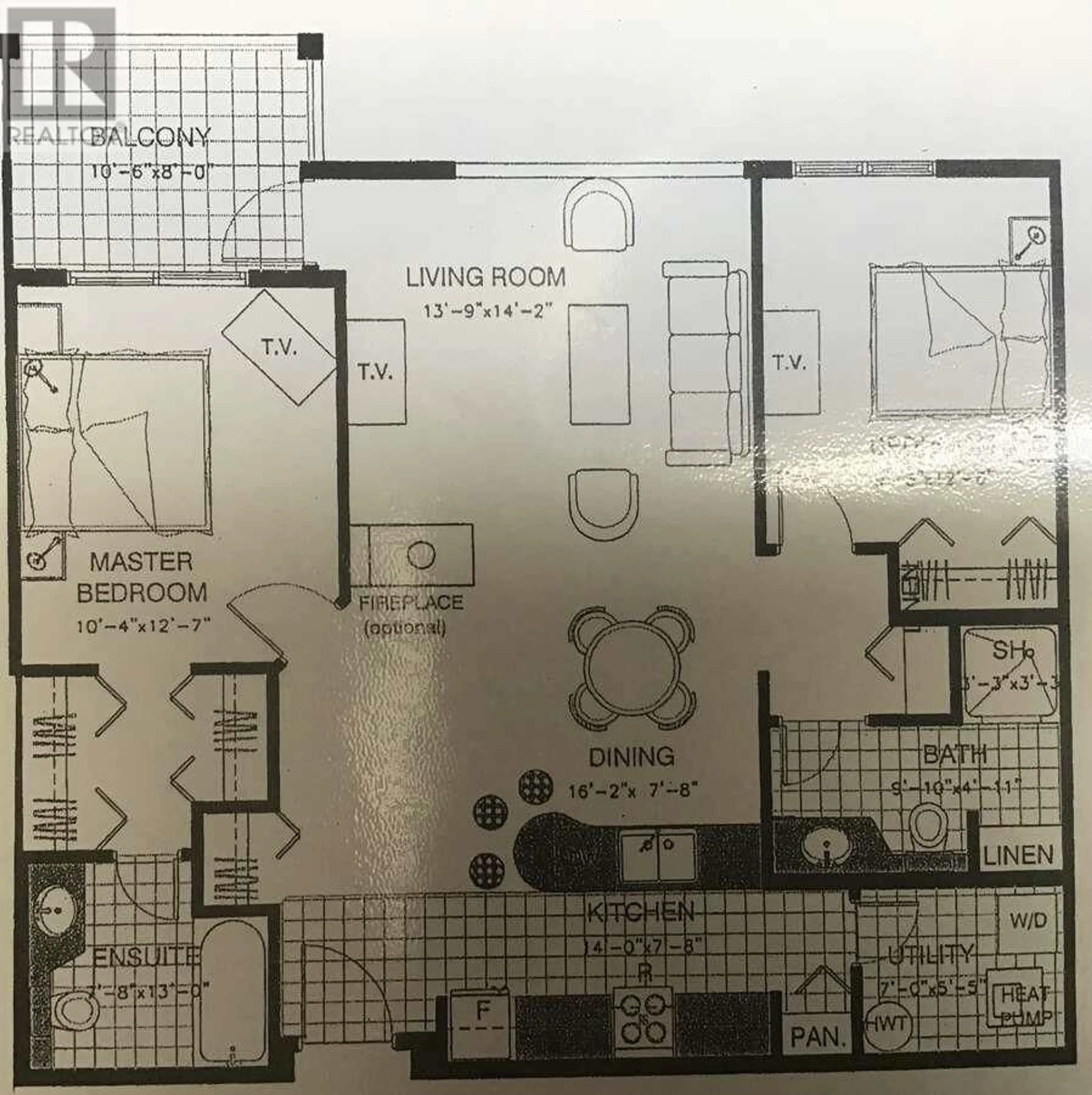 Floor plan for 3550 Woodsdale Road Unit# 304, Lake Country British Columbia V4V2P5