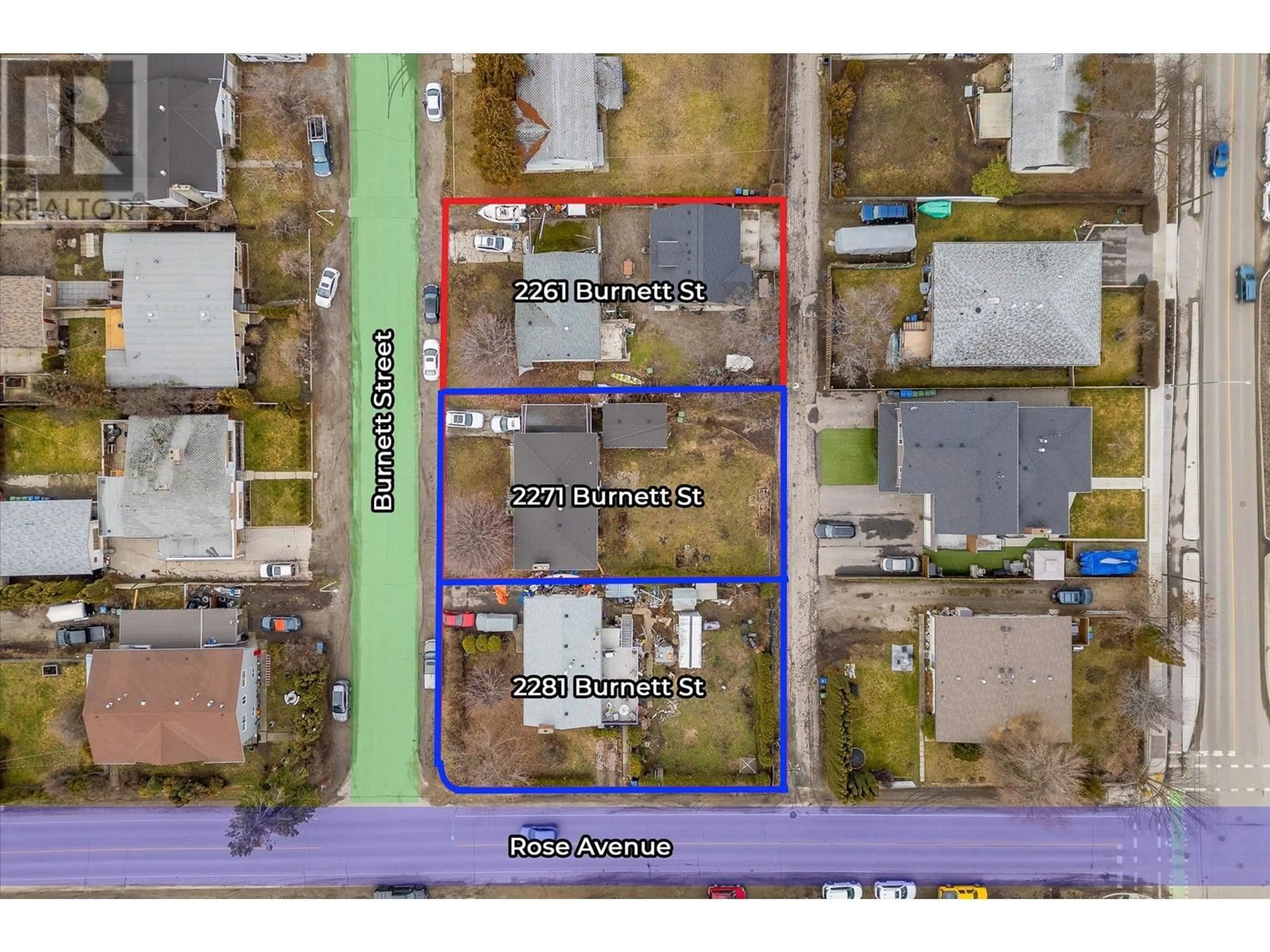 Picture of a map for 2271 Burnett Street, Kelowna British Columbia V1Y2T7