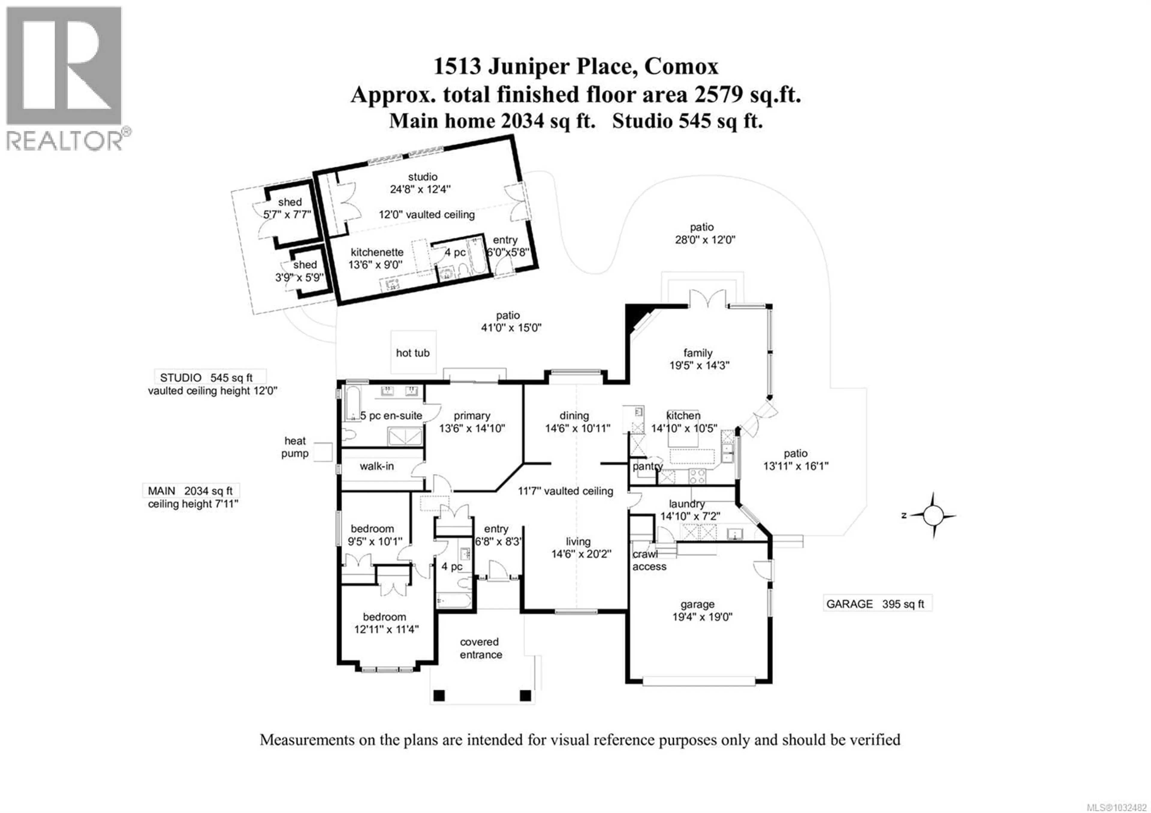 Floor plan for 1513 JUNIPER PLACE, Comox British Columbia V9M1A2