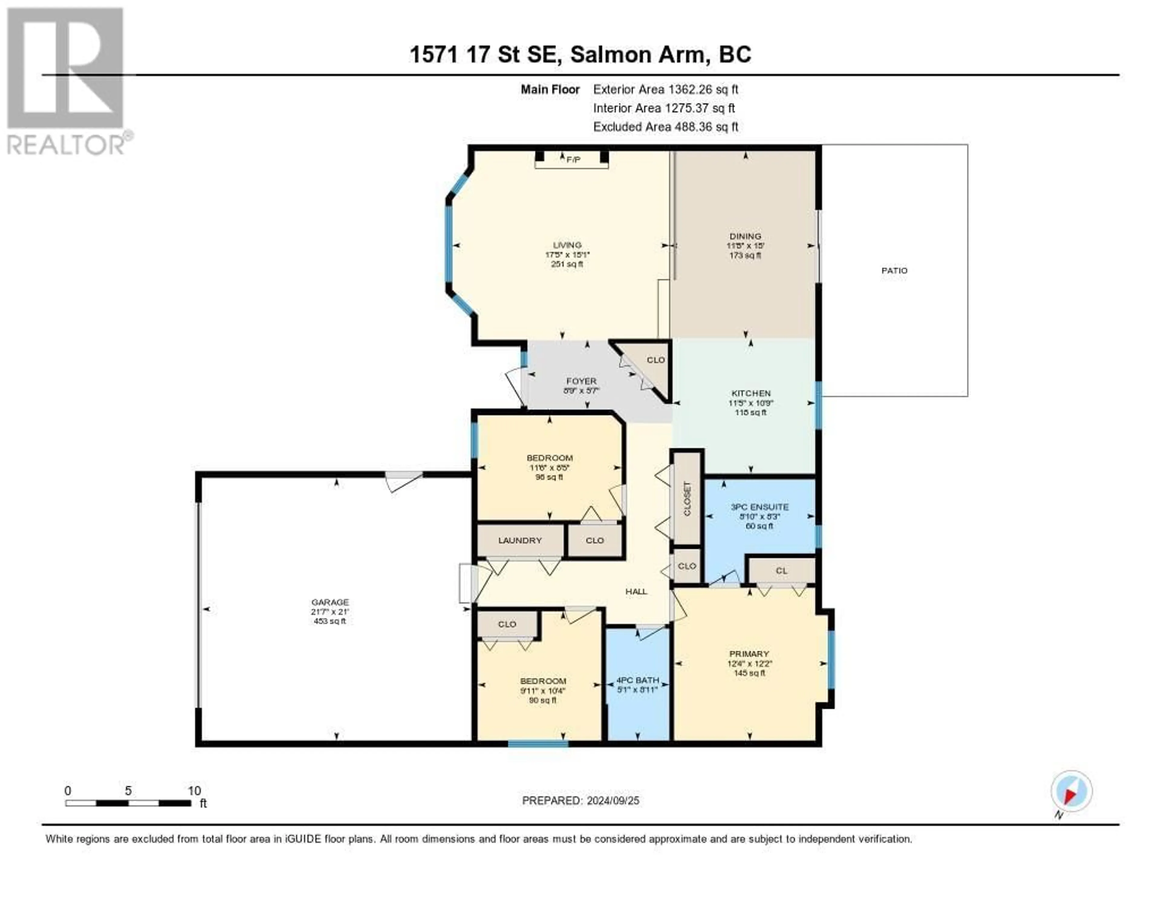 Floor plan for 1571 17 Street SE, Salmon Arm British Columbia V1E2M6