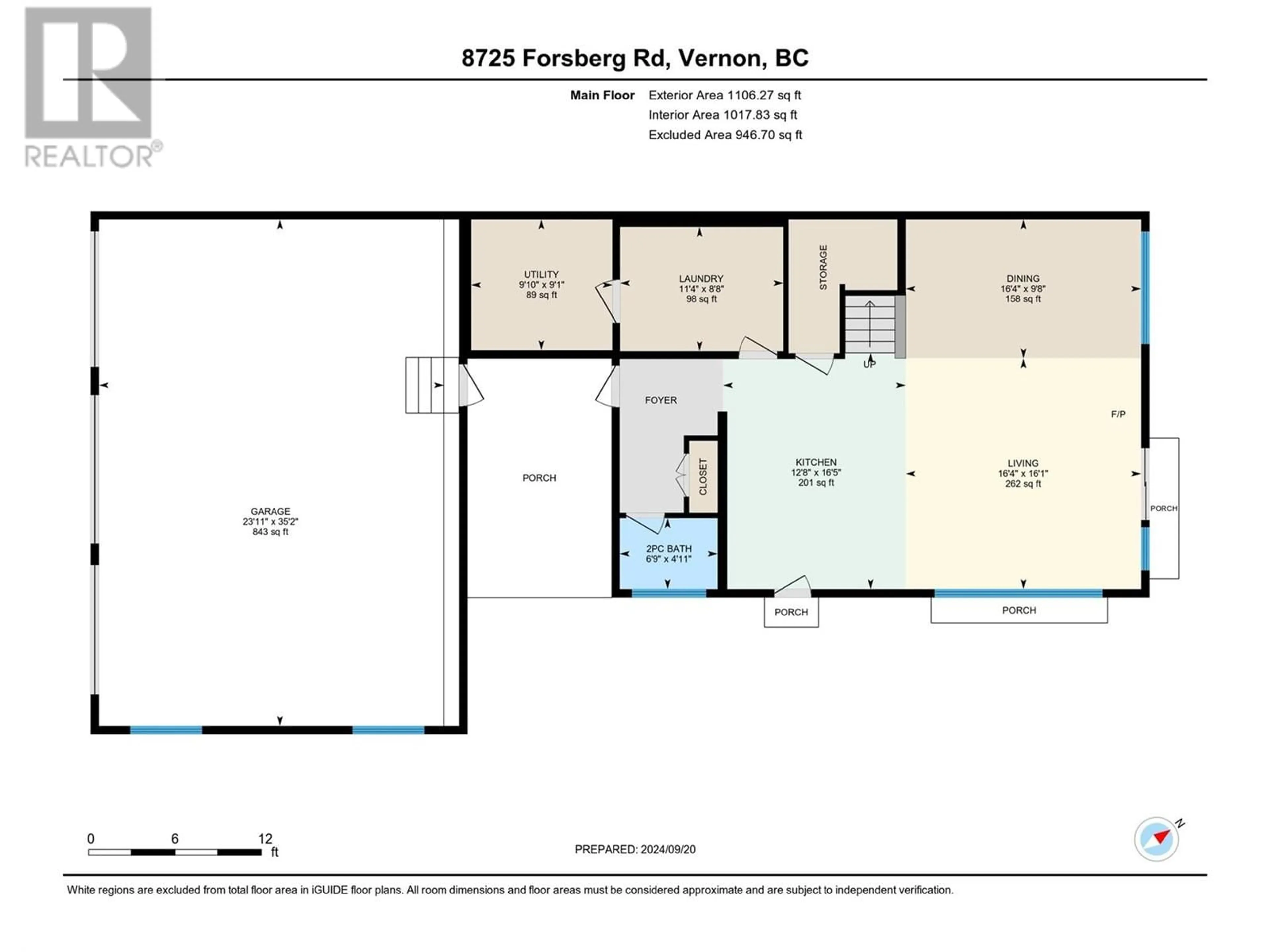 Floor plan for 8725 Forsberg Road, Vernon British Columbia V1B3M6