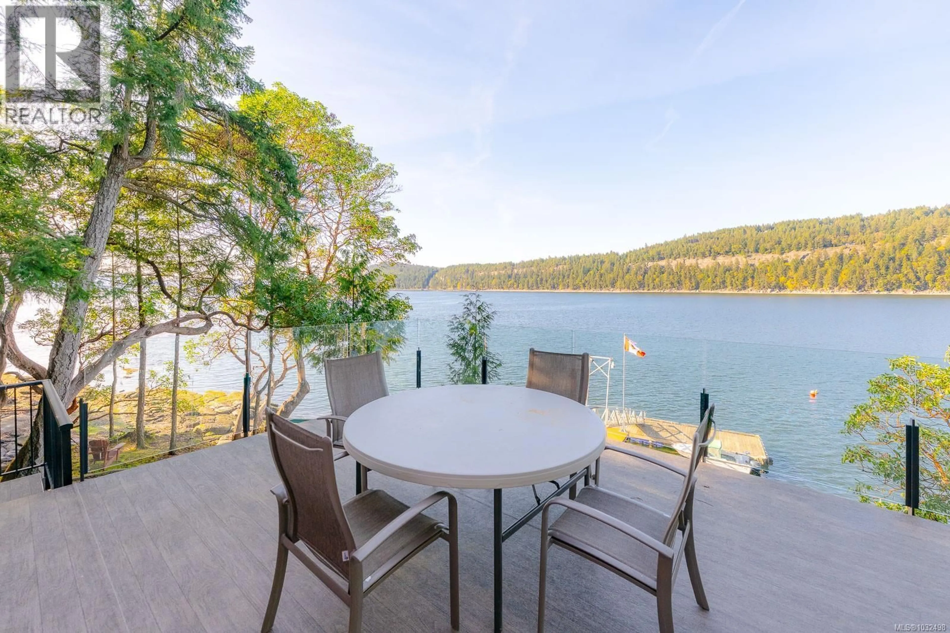 Patio, water/lake/river/ocean view for 188 LING COD LANE, Mudge Island British Columbia A1A1A1