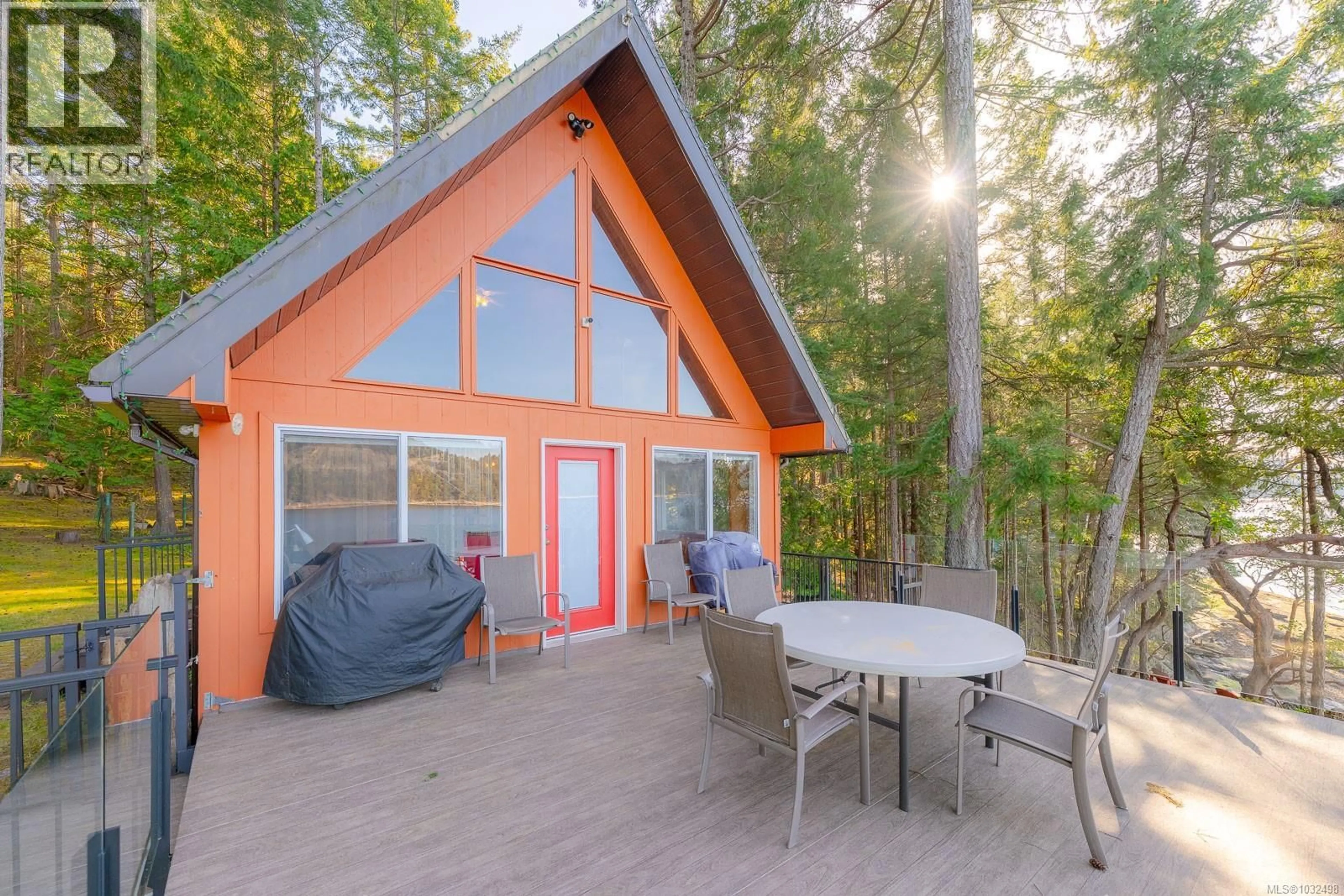 Patio, forest/trees view for 188 LING COD LANE, Mudge Island British Columbia A1A1A1