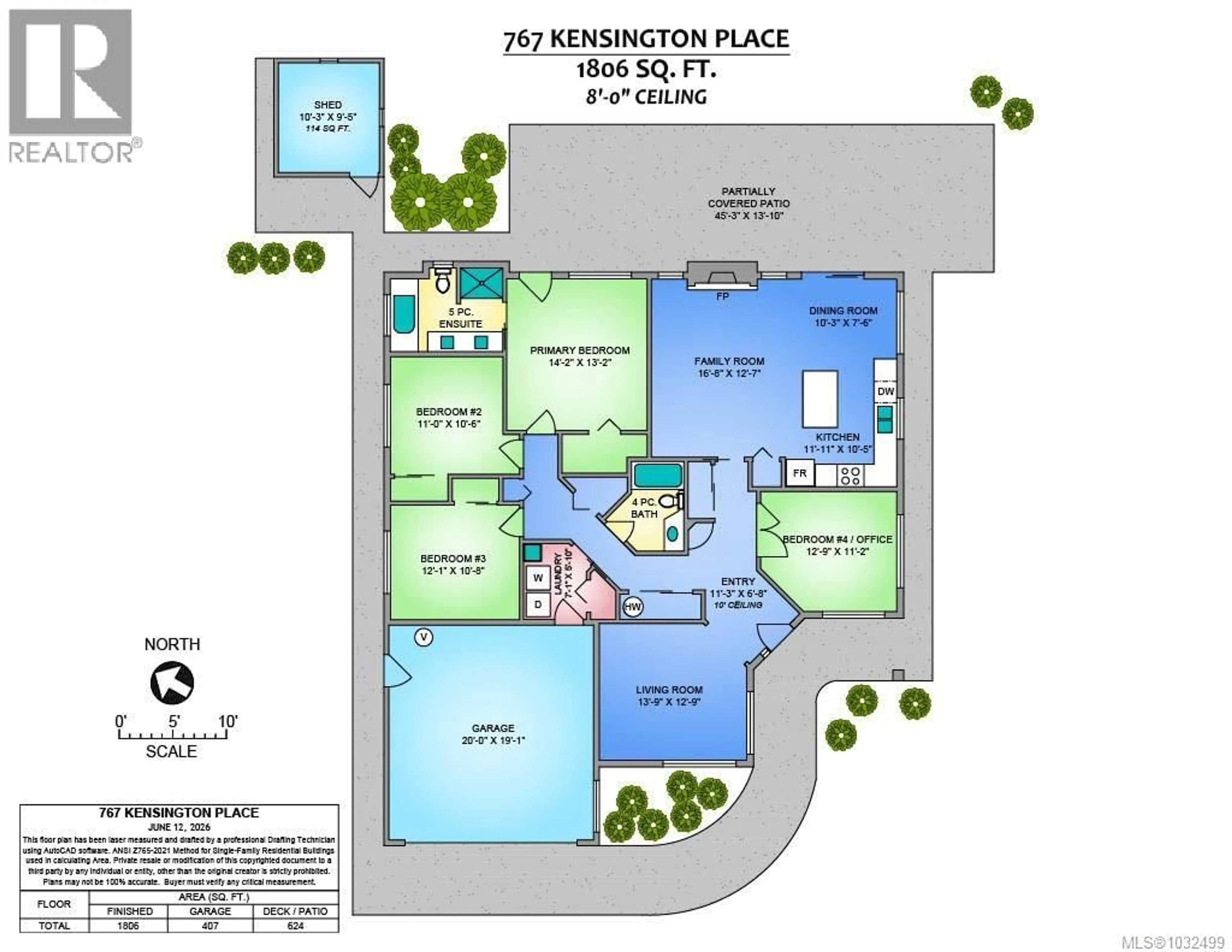 Floor plan for 767 KENSINGTON PLACE, Qualicum Beach British Columbia V9K2K3