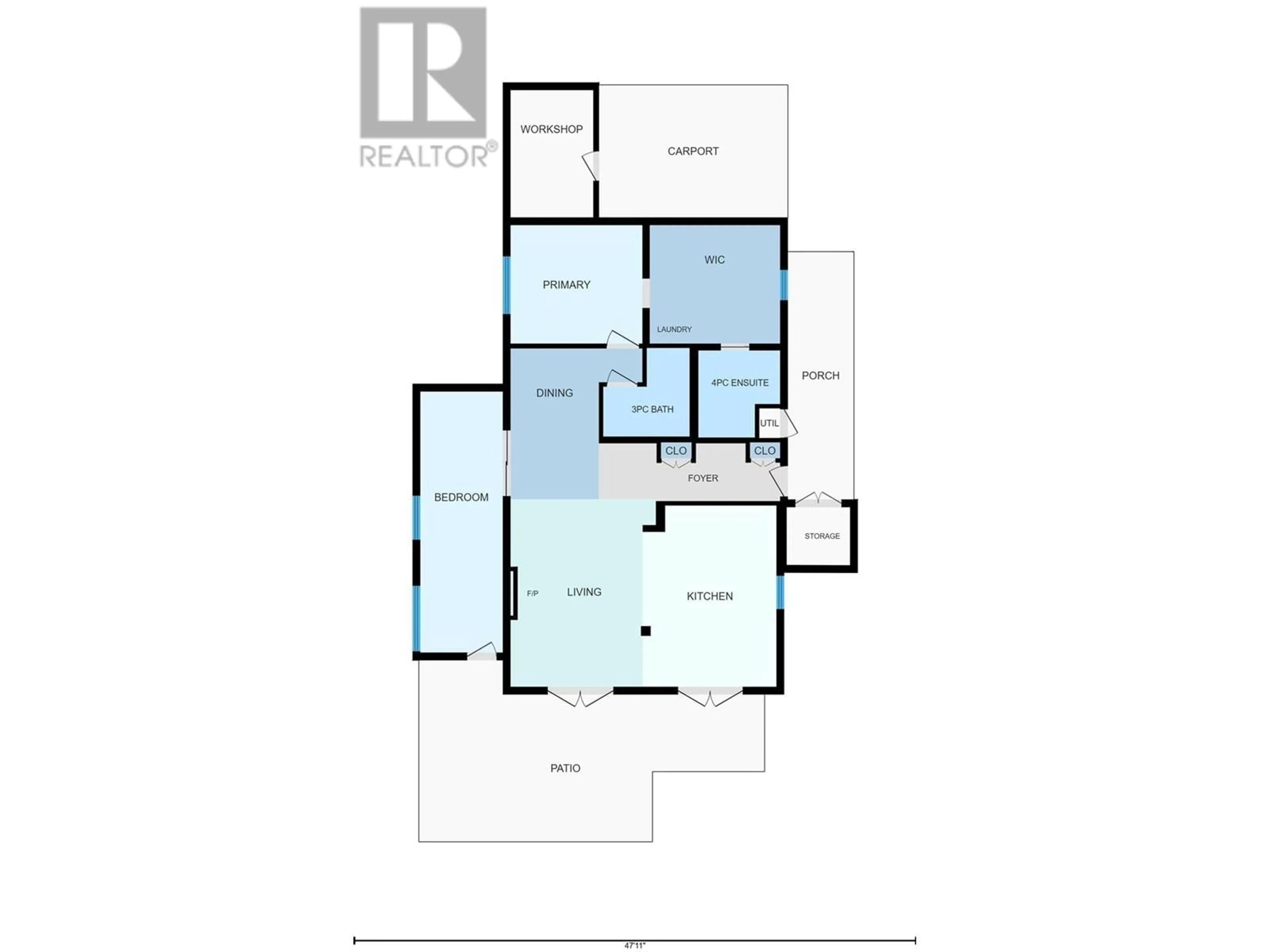 Floor plan for 3535 Casorso Unit# 57, Kelowna British Columbia V1W3E1