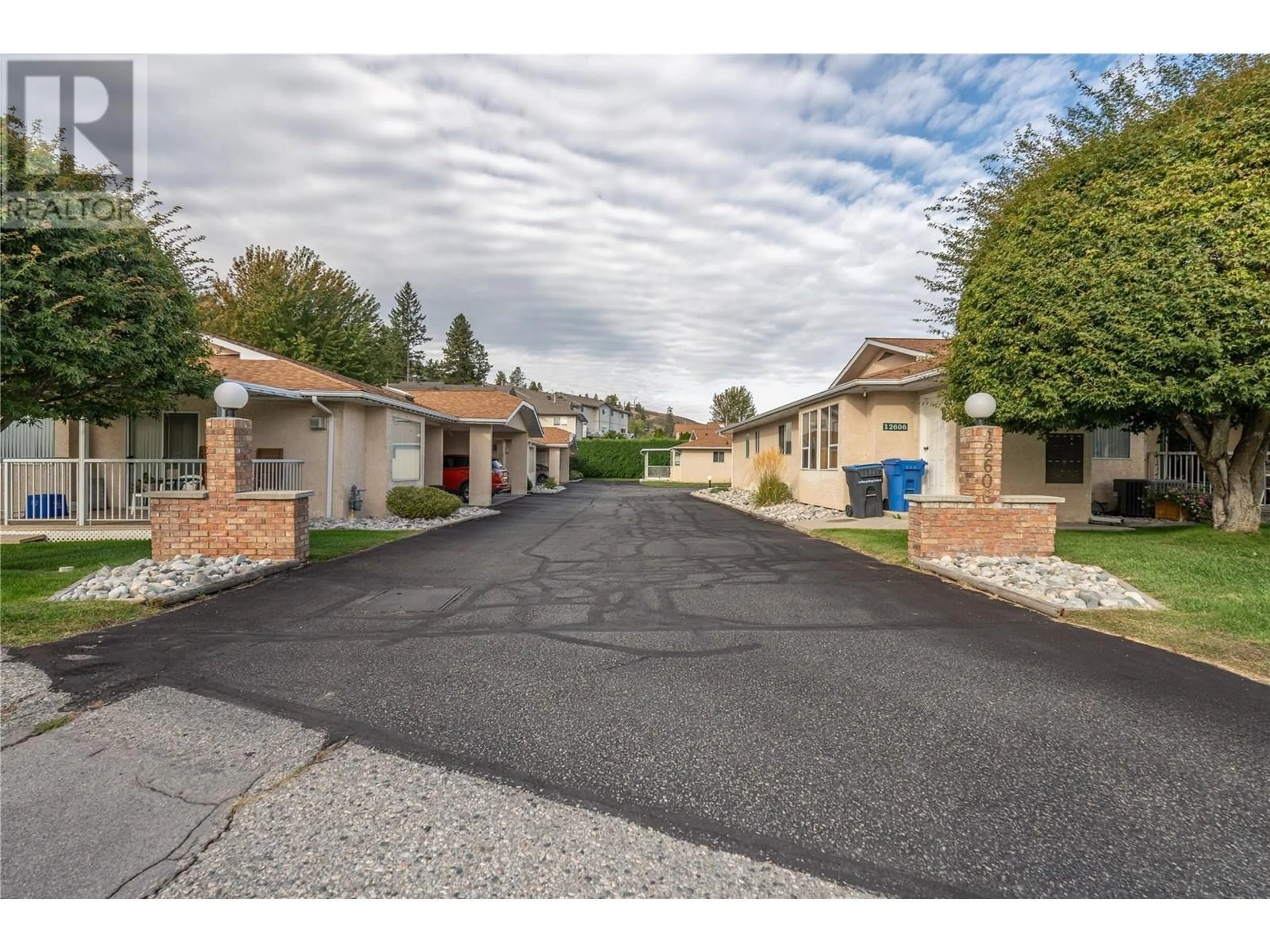 A pic from exterior of the house or condo, the street view for 12606 Temple Court Unit# 7, Summerland British Columbia V0H1Z4