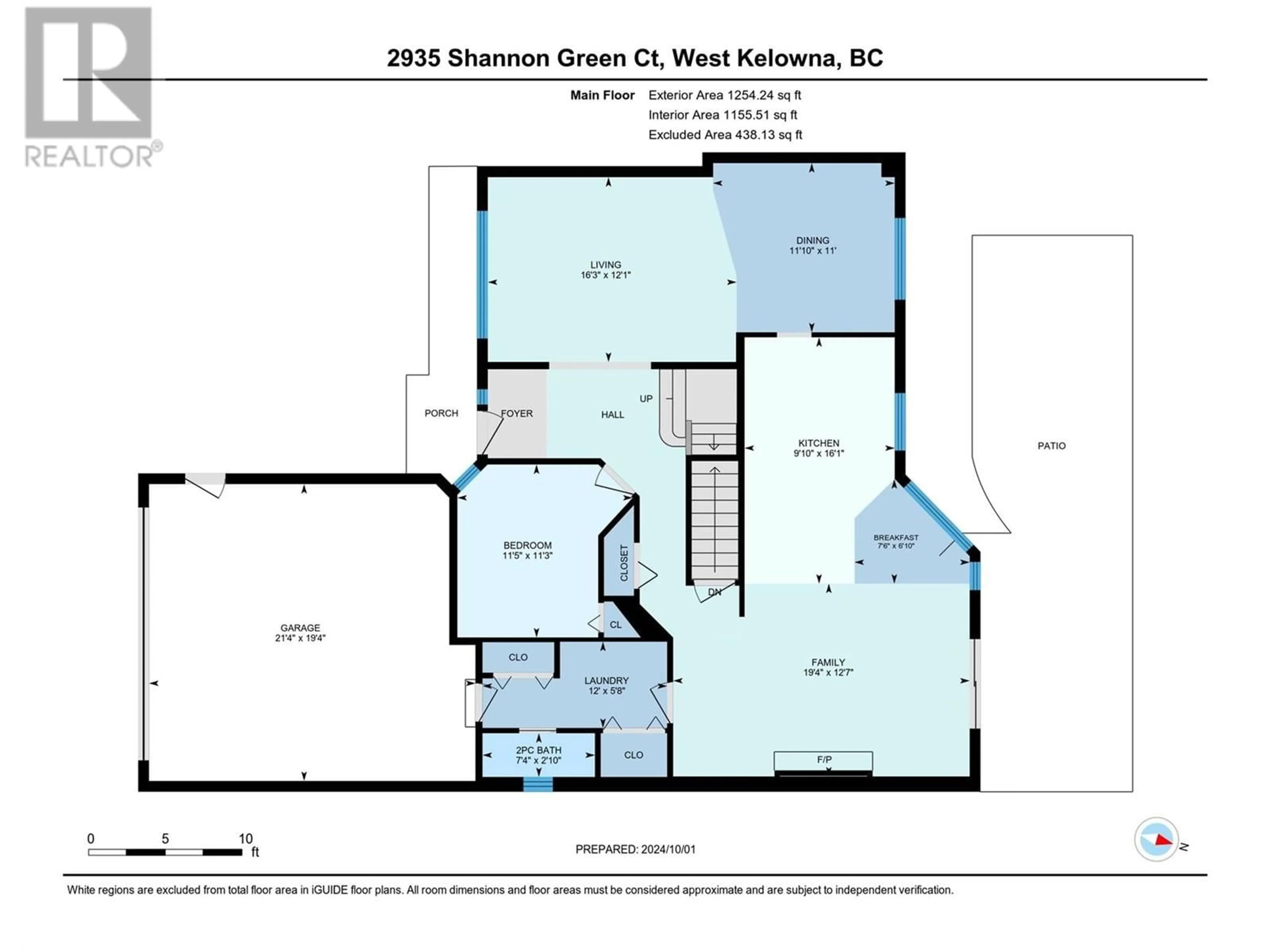 Floor plan for 2935 Shannon Green Court, West Kelowna British Columbia V4T1S9