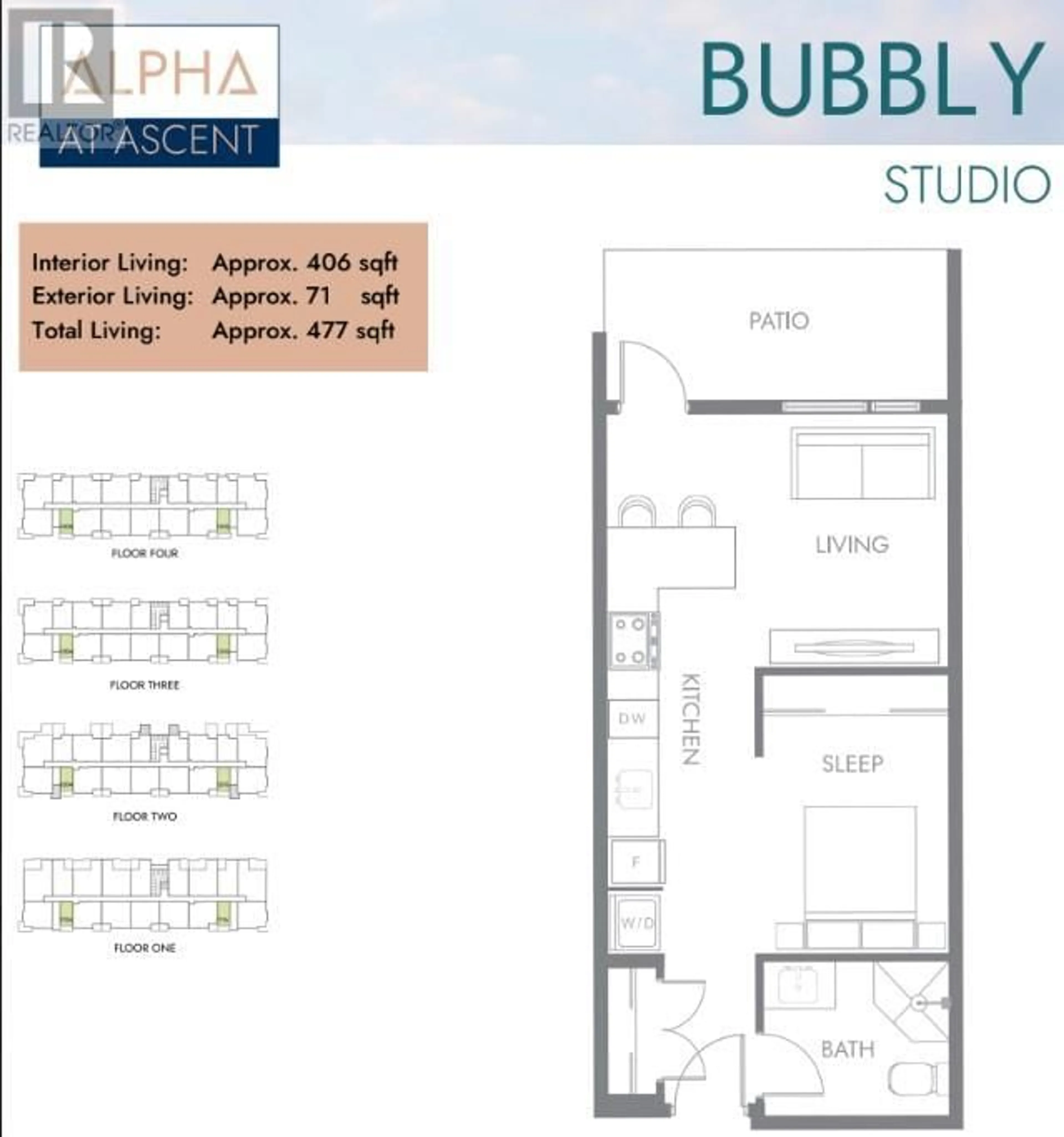 Floor plan for 1057 Frost Road Unit# 216, Kelowna British Columbia V1W4P1