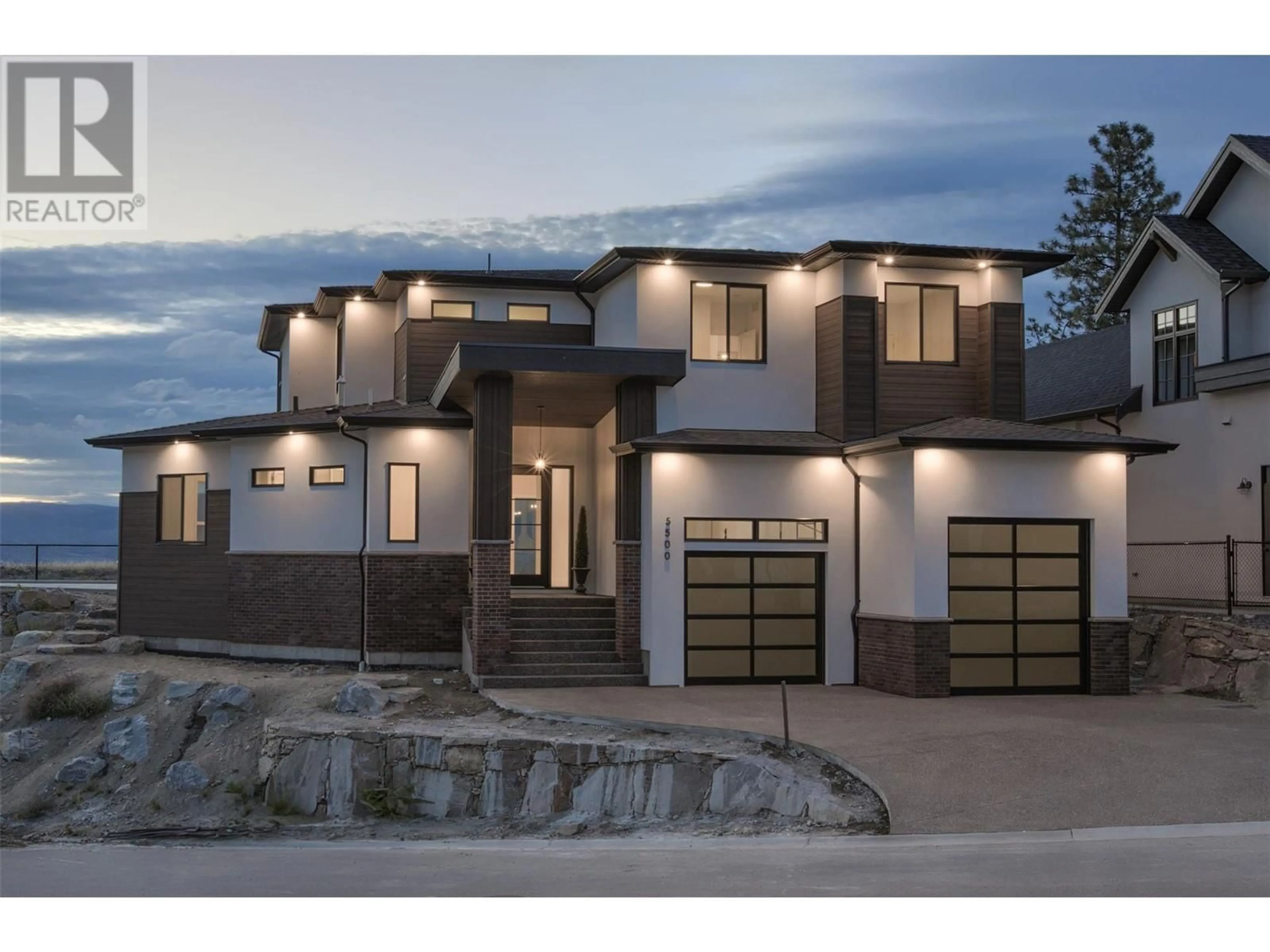 Home with brick exterior material for 5500 Foothill Court, Kelowna British Columbia V1W5G5