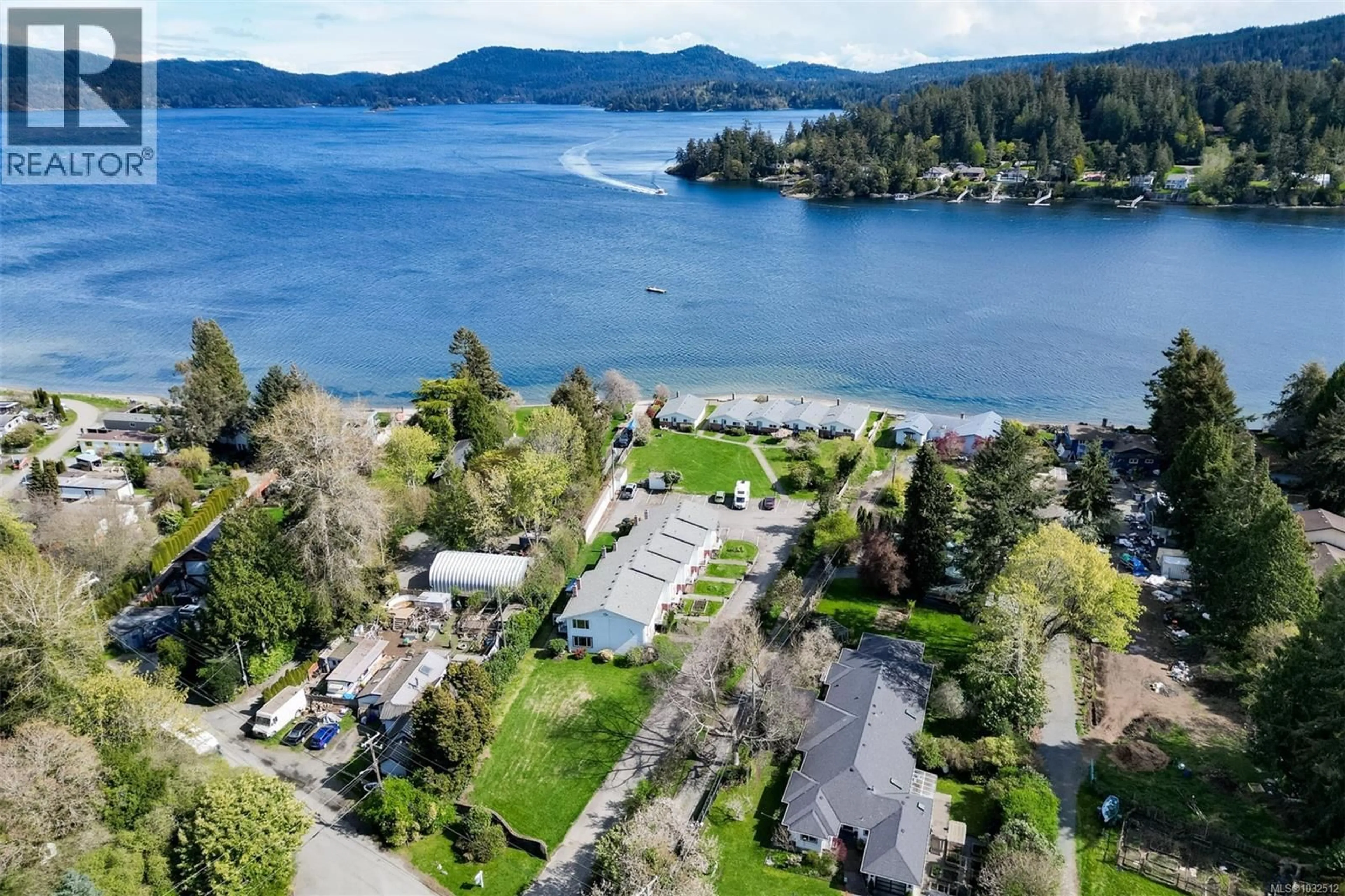 A pic from outside/outdoor area/front of a property/back of a property/a pic from drone, water/lake/river/ocean view for 9 - 1917 KALTASIN ROAD, Sooke British Columbia V9Z0B4