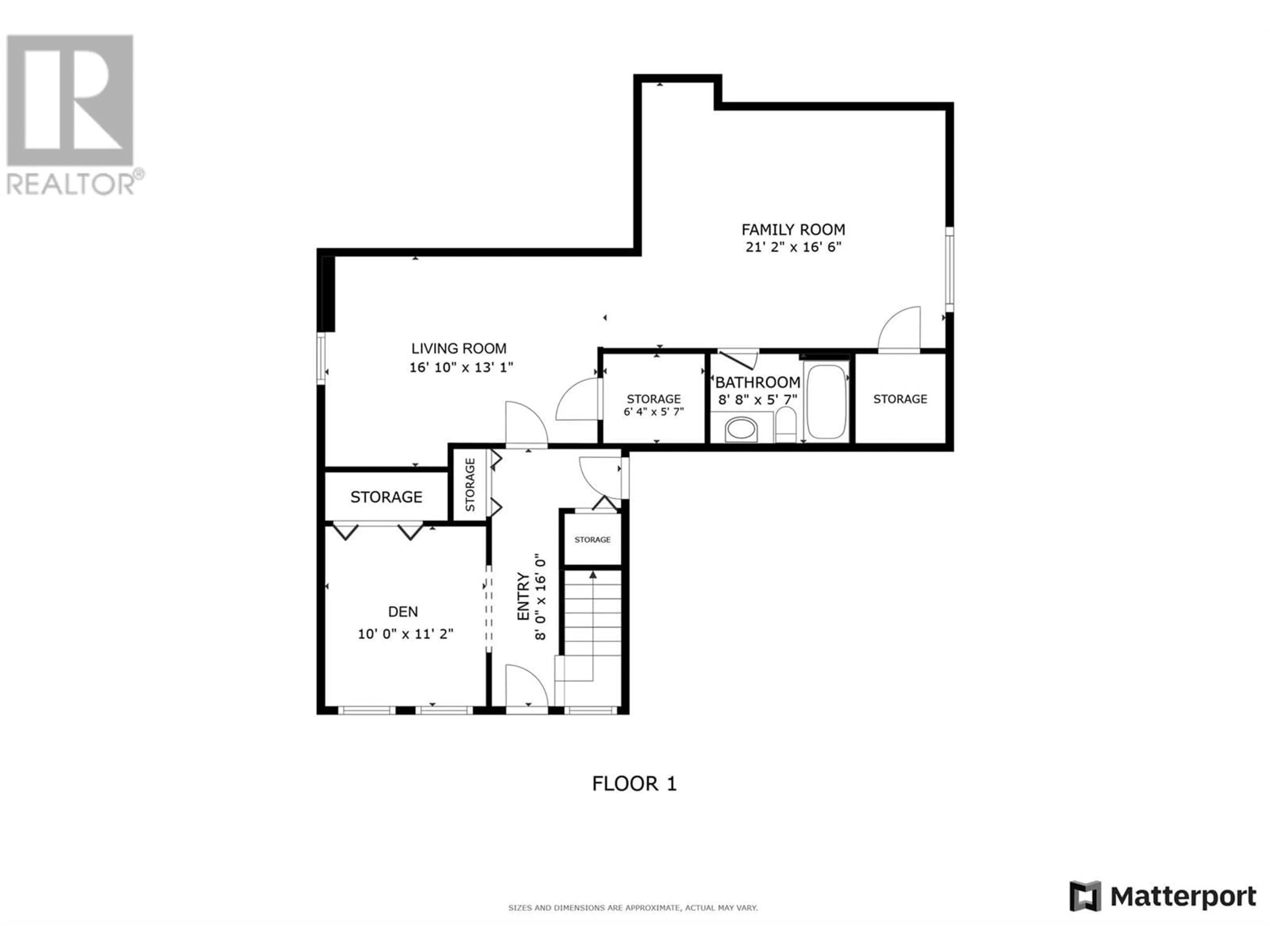 Floor plan for 2105 Bowron Street, Kelowna British Columbia V1V2L6