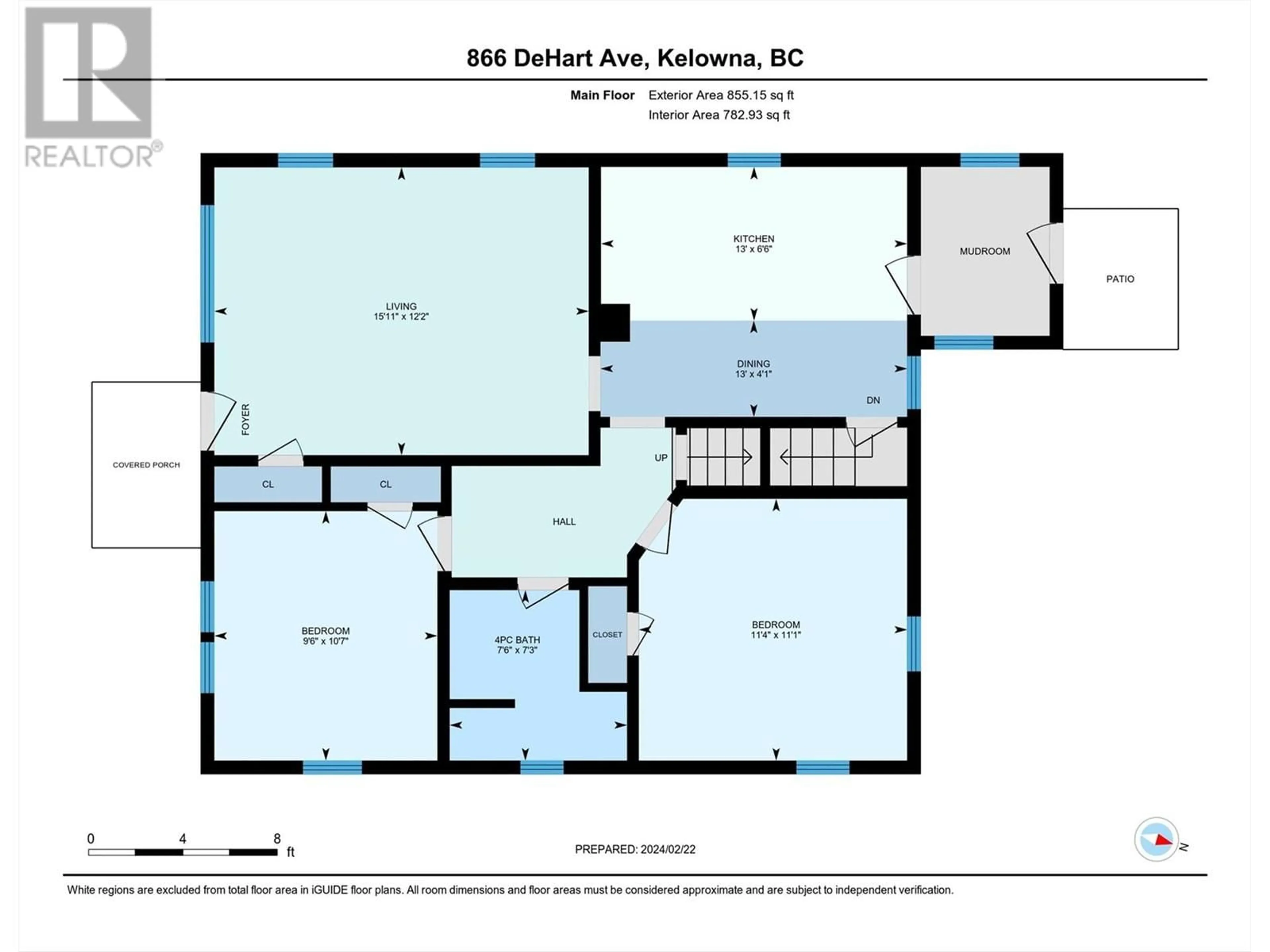 Floor plan for 866 DeHart Avenue Lot# 3, Kelowna British Columbia V1X7R8