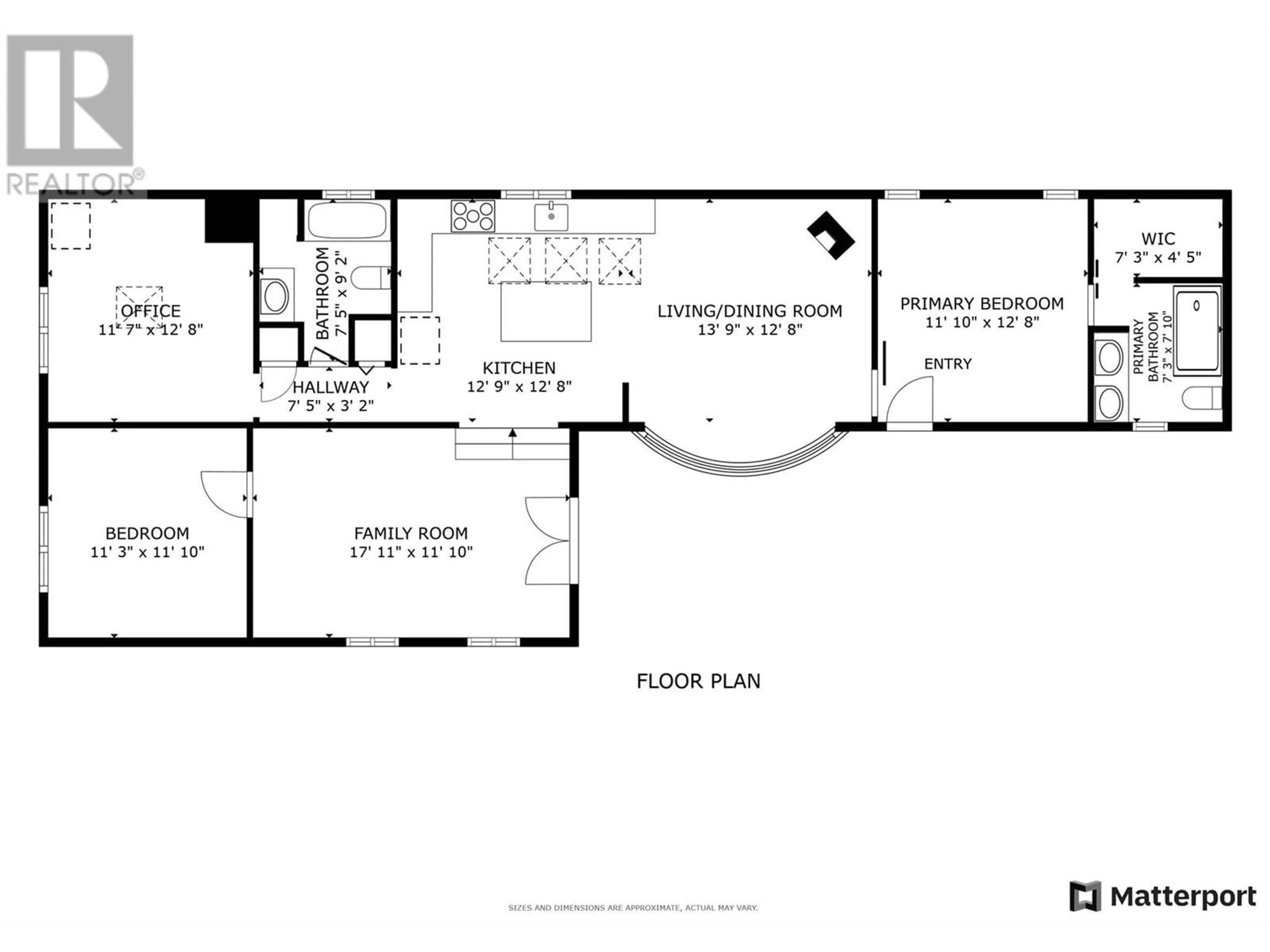 Floor plan for 8945 Highway 97 Highway N Unit# 57, Kelowna British Columbia V4V1E8