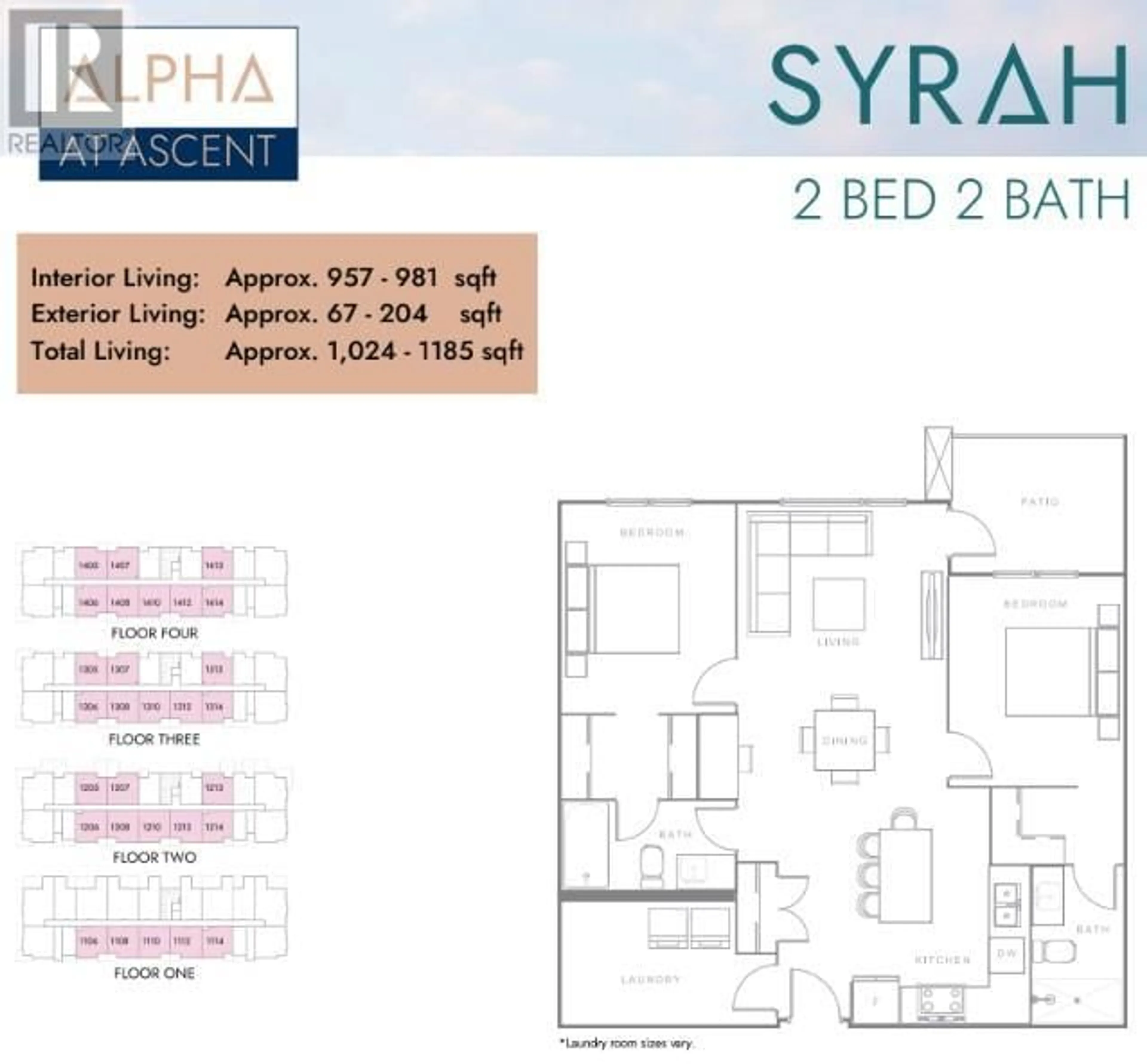 Floor plan for 1057 Frost Road Unit# 206, Kelowna British Columbia V1Y6G1