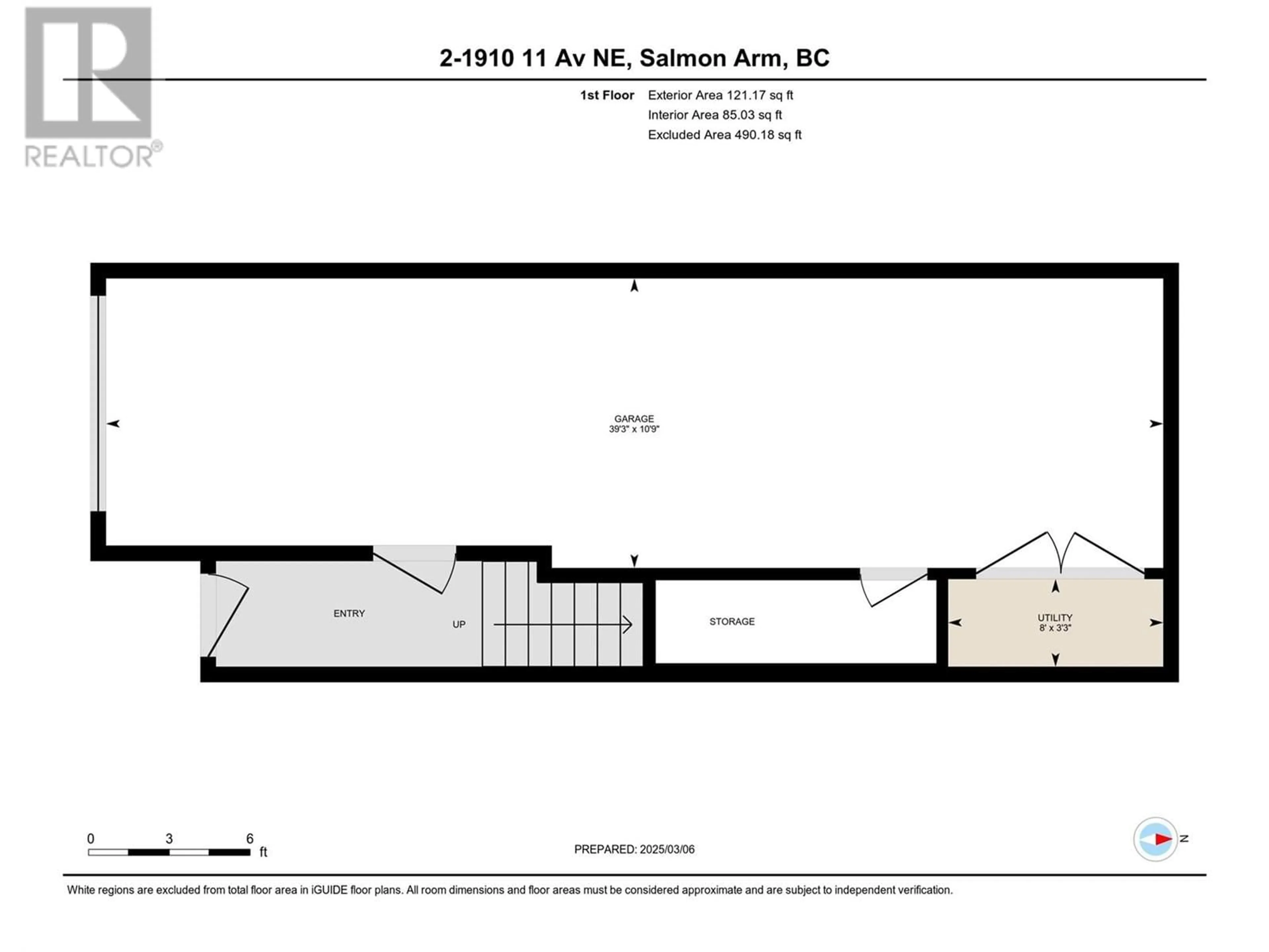 Floor plan for 2 - 1910 11 AVENUE NORTHEAST, Salmon Arm British Columbia V1E2V5