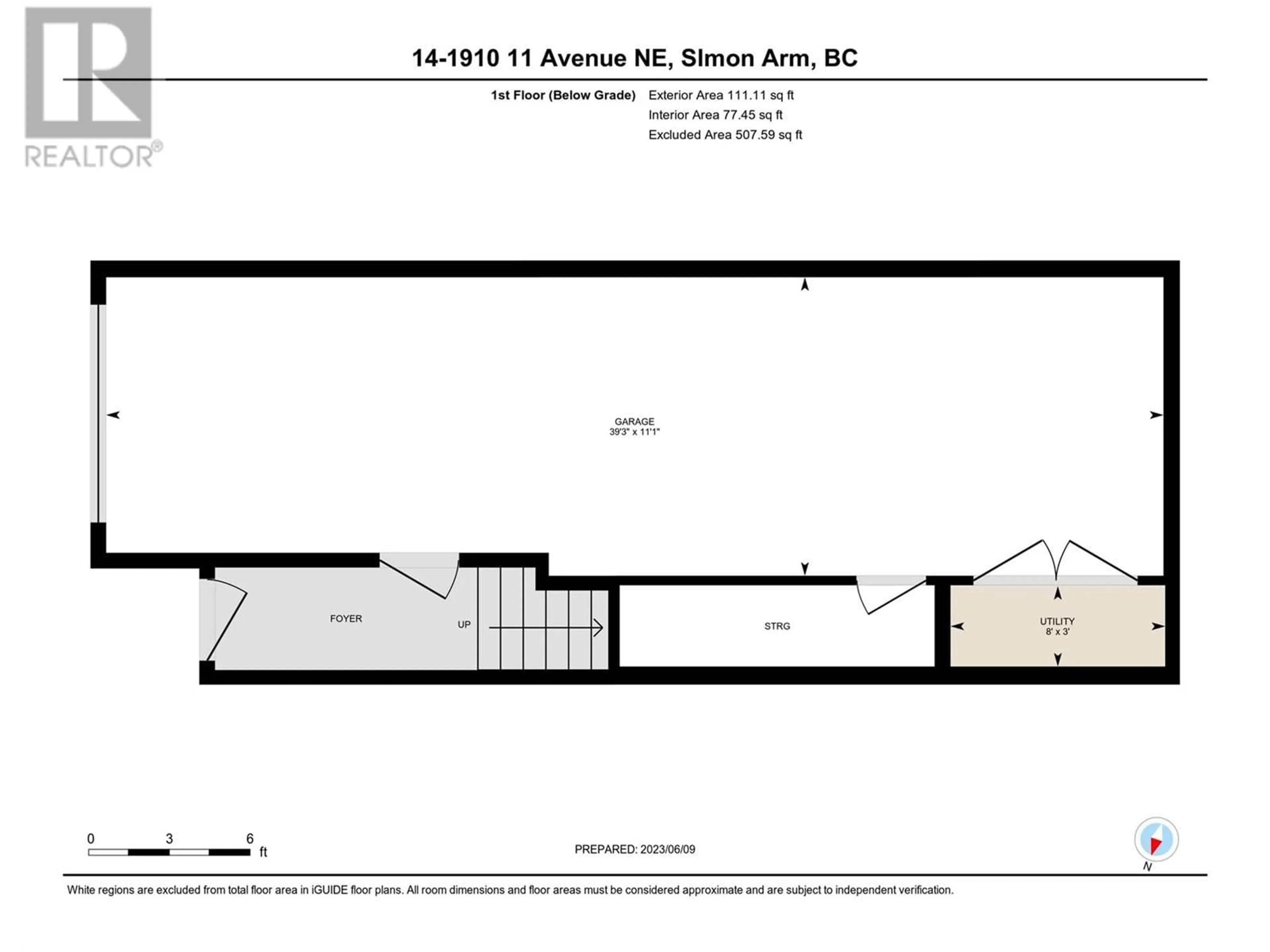 Floor plan for 1910 11 Avenue NE Unit# 2, Salmon Arm British Columbia V1E2V5