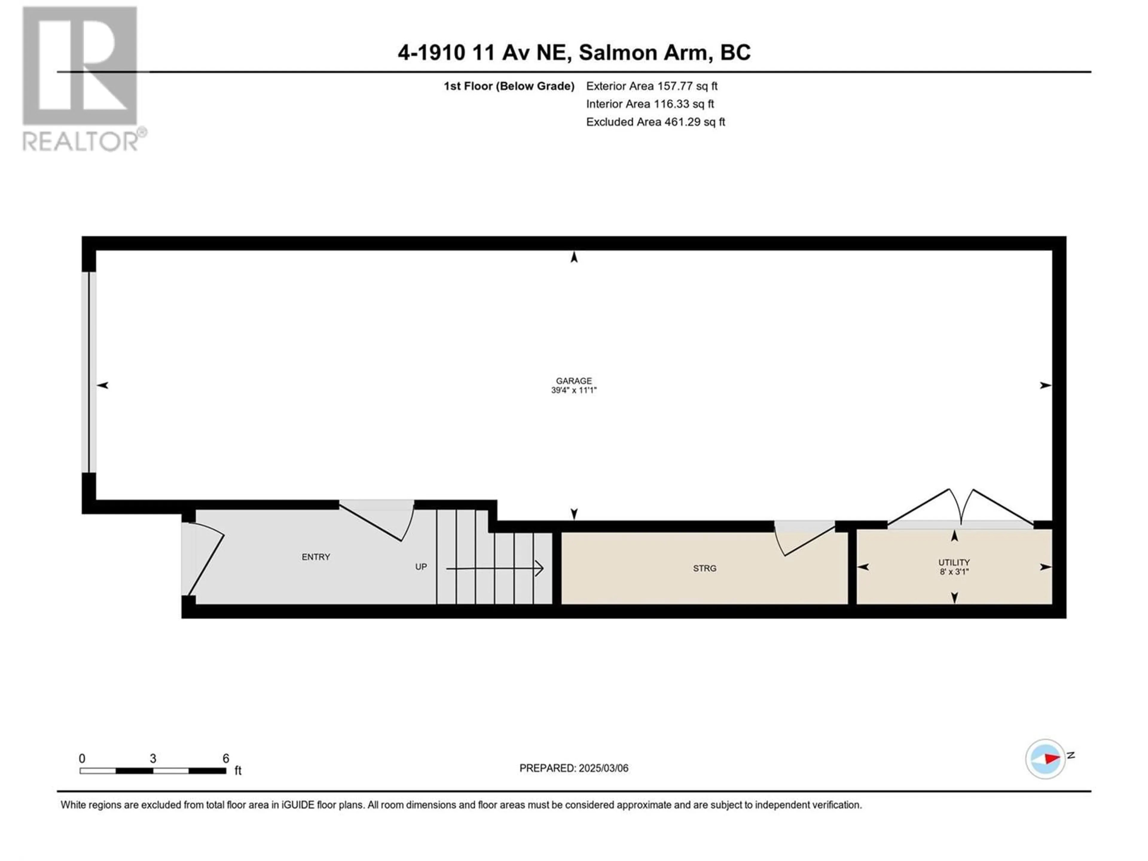 Floor plan for 4 - 1910 11 AVENUE NORTHEAST, Salmon Arm British Columbia V1E2V5