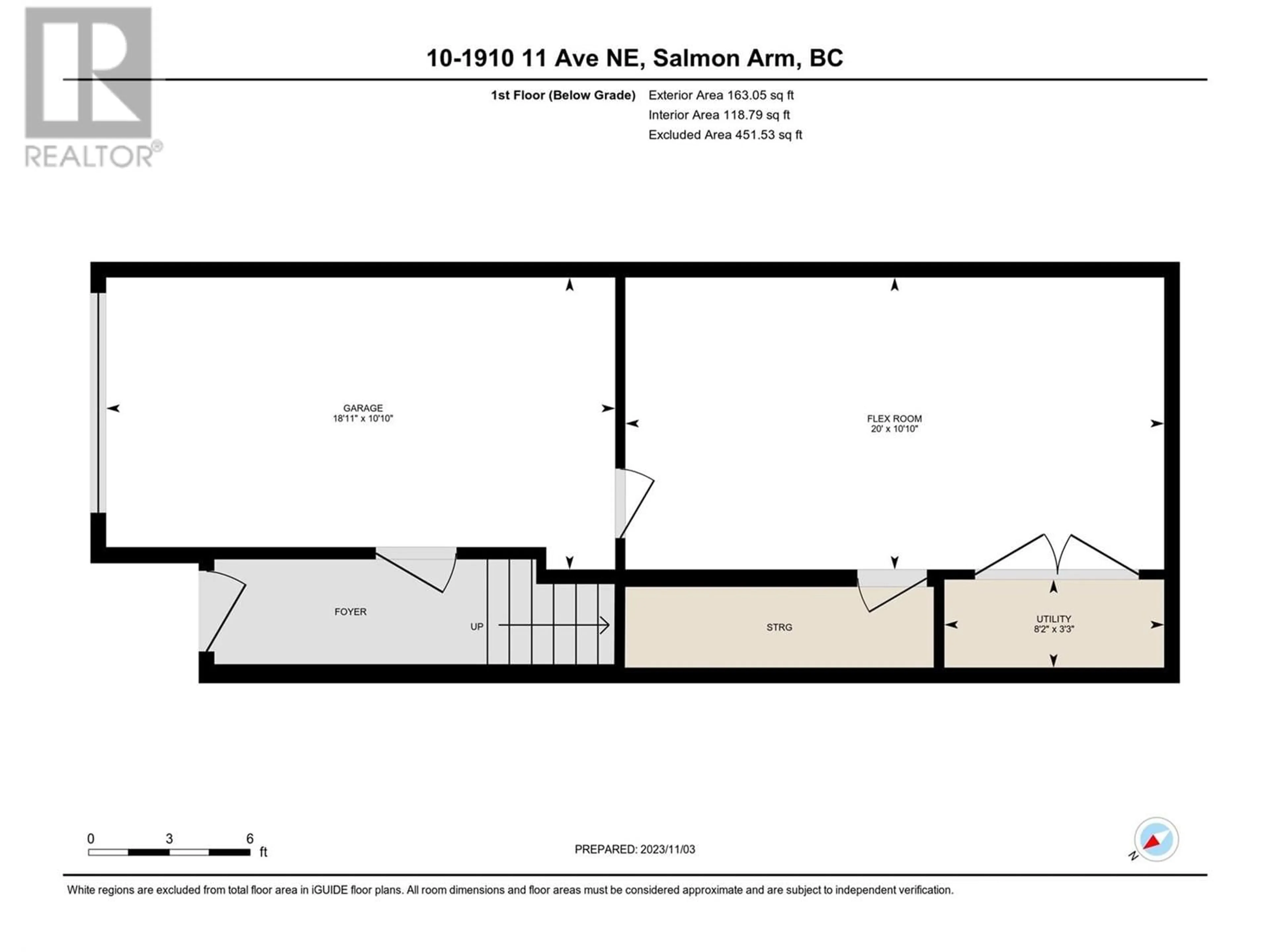 Floor plan for 1910 11 Avenue NE Unit# 6, Salmon Arm British Columbia V1E2V5