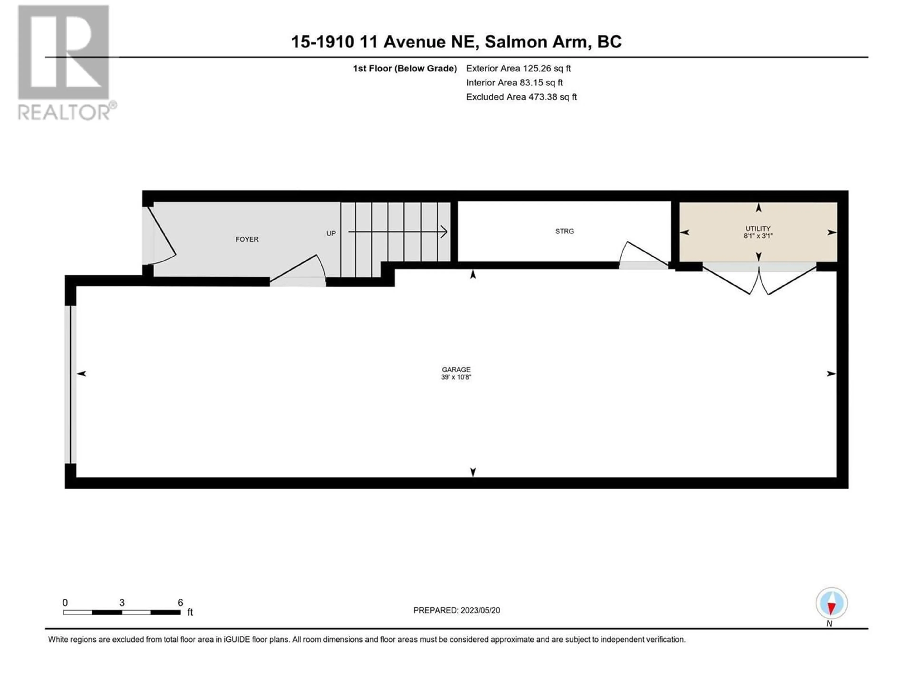 Floor plan for 8 - 1910 11 AVENUE NORTHEAST, Salmon Arm British Columbia V1E2V5