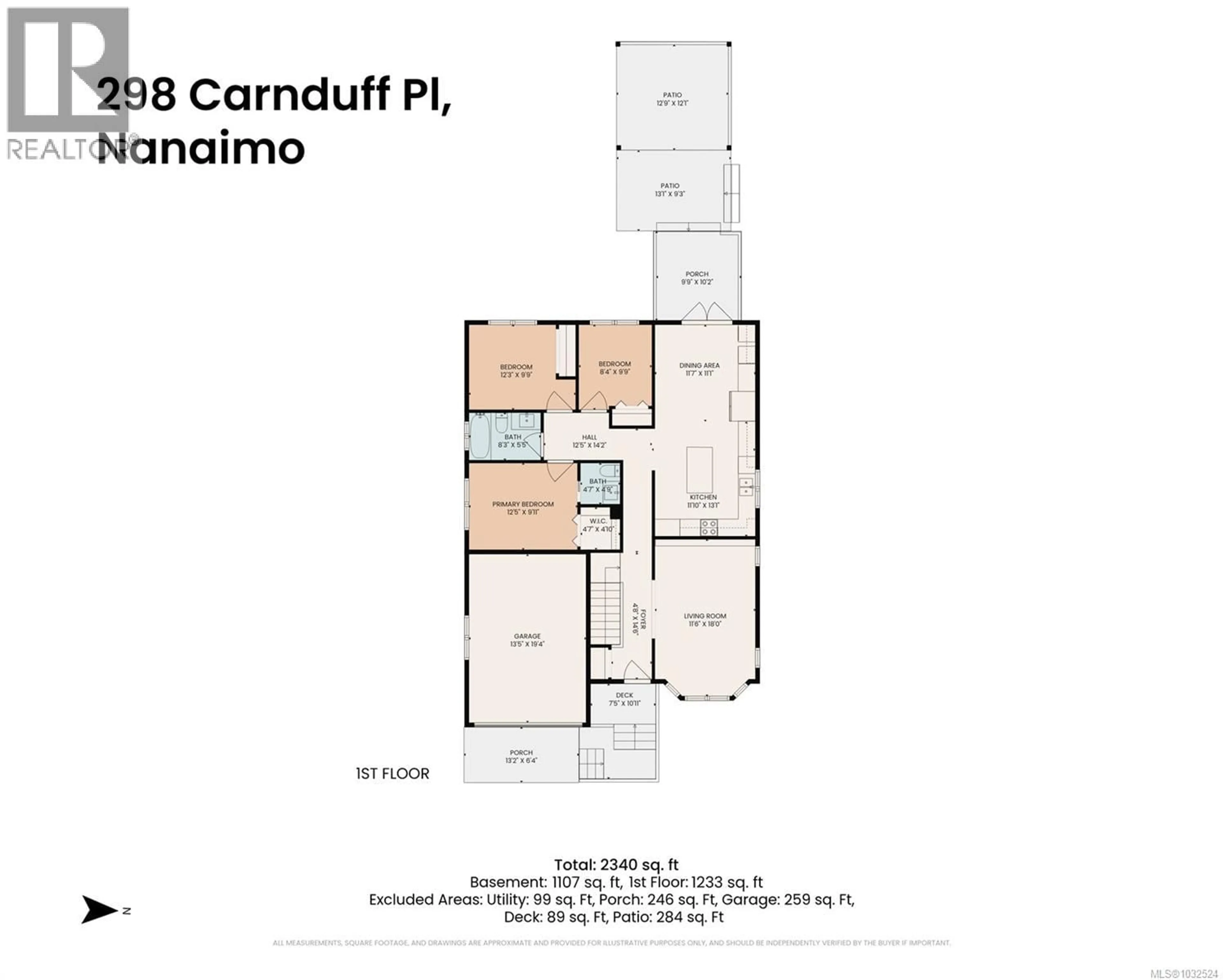 Floor plan for 298 CARNDUFF PLACE, Nanaimo British Columbia V9R6Y5