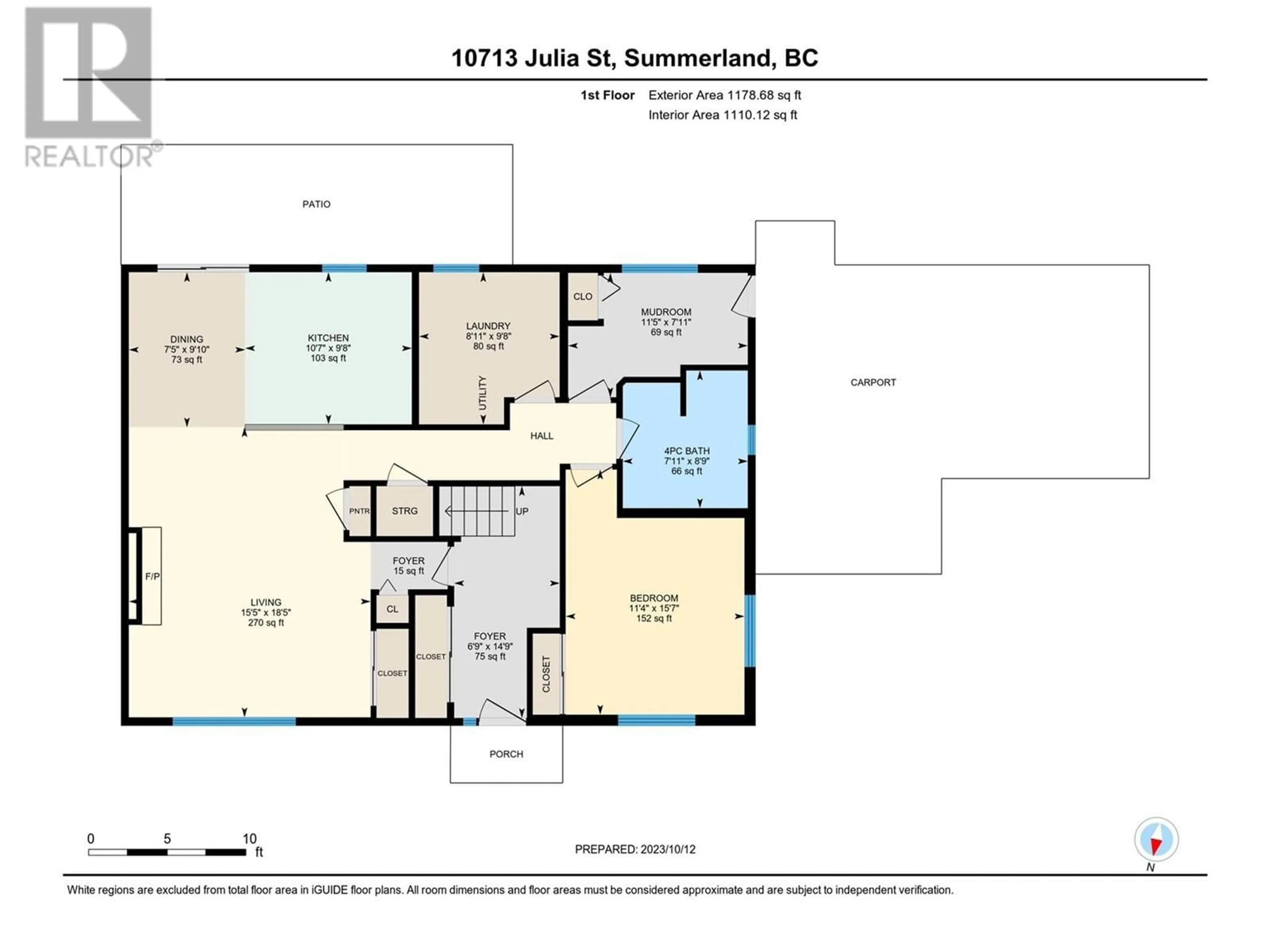 Floor plan for 10713 JULIA Street, Summerland British Columbia V0H1Z5