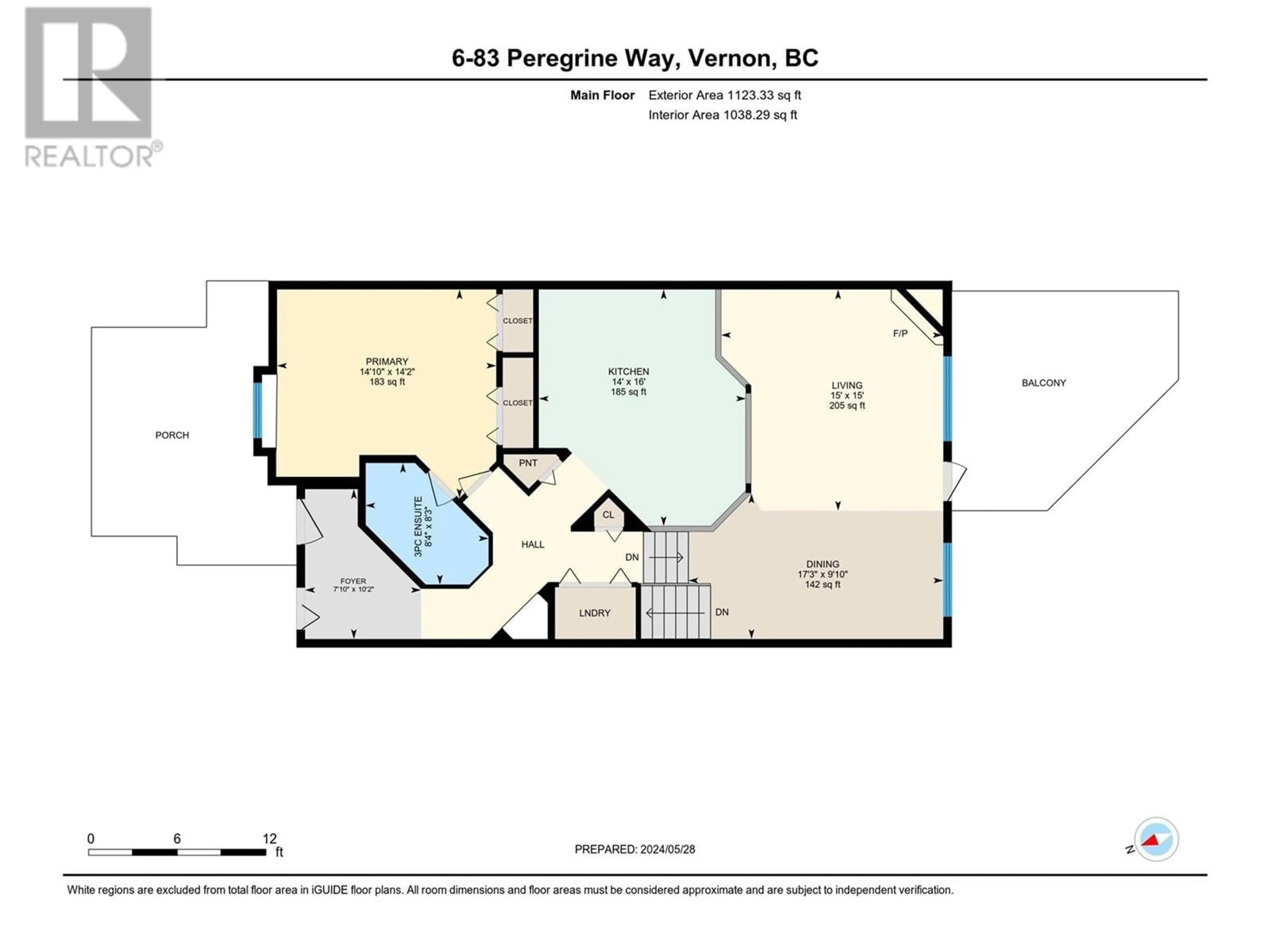 Floor plan for 83 Peregrine Way Unit# 6, Vernon British Columbia V1H1E9