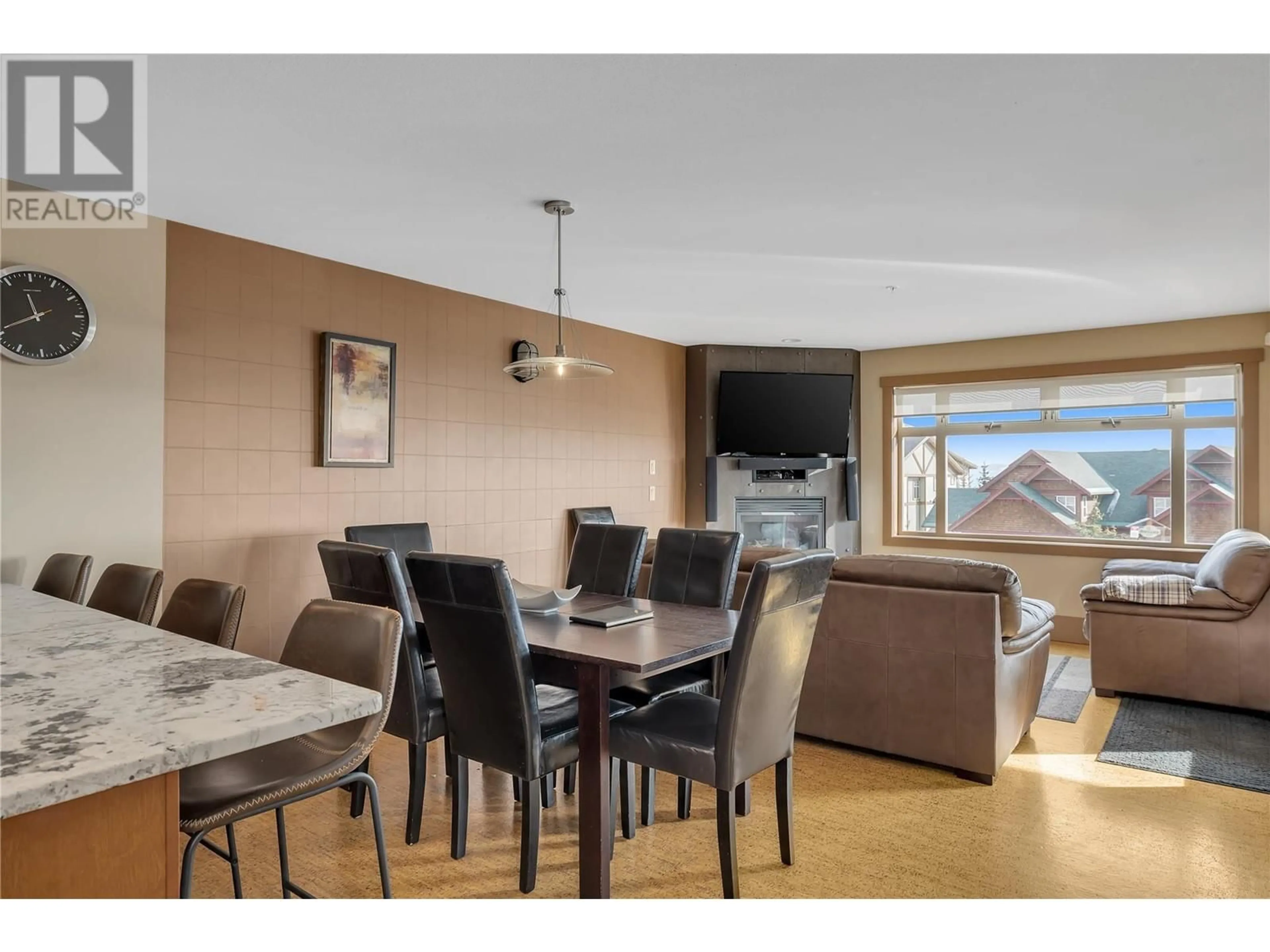 Dining room, wood/laminate floor for 103 - 5030 SNOWBIRD WAY, Big White British Columbia V1P1P3