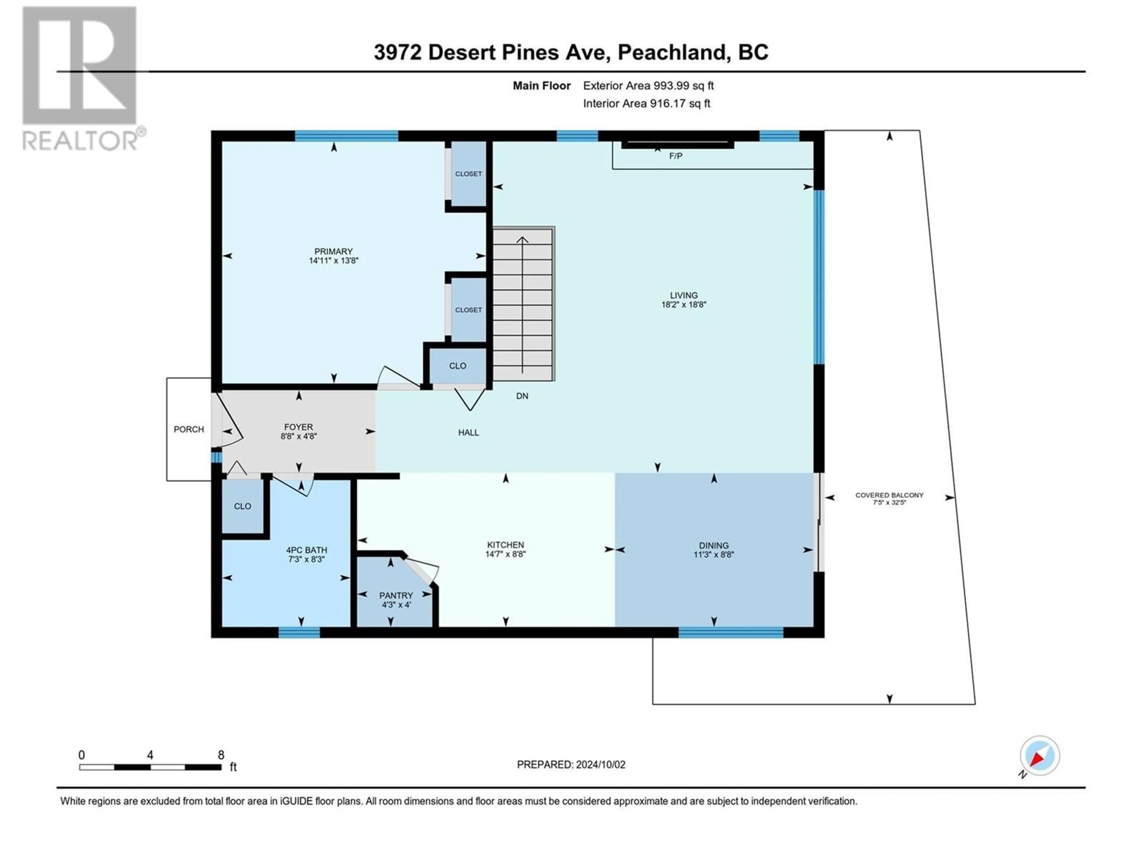 Floor plan for 3972 Desert Pines Avenue, Peachland British Columbia V4T1X2