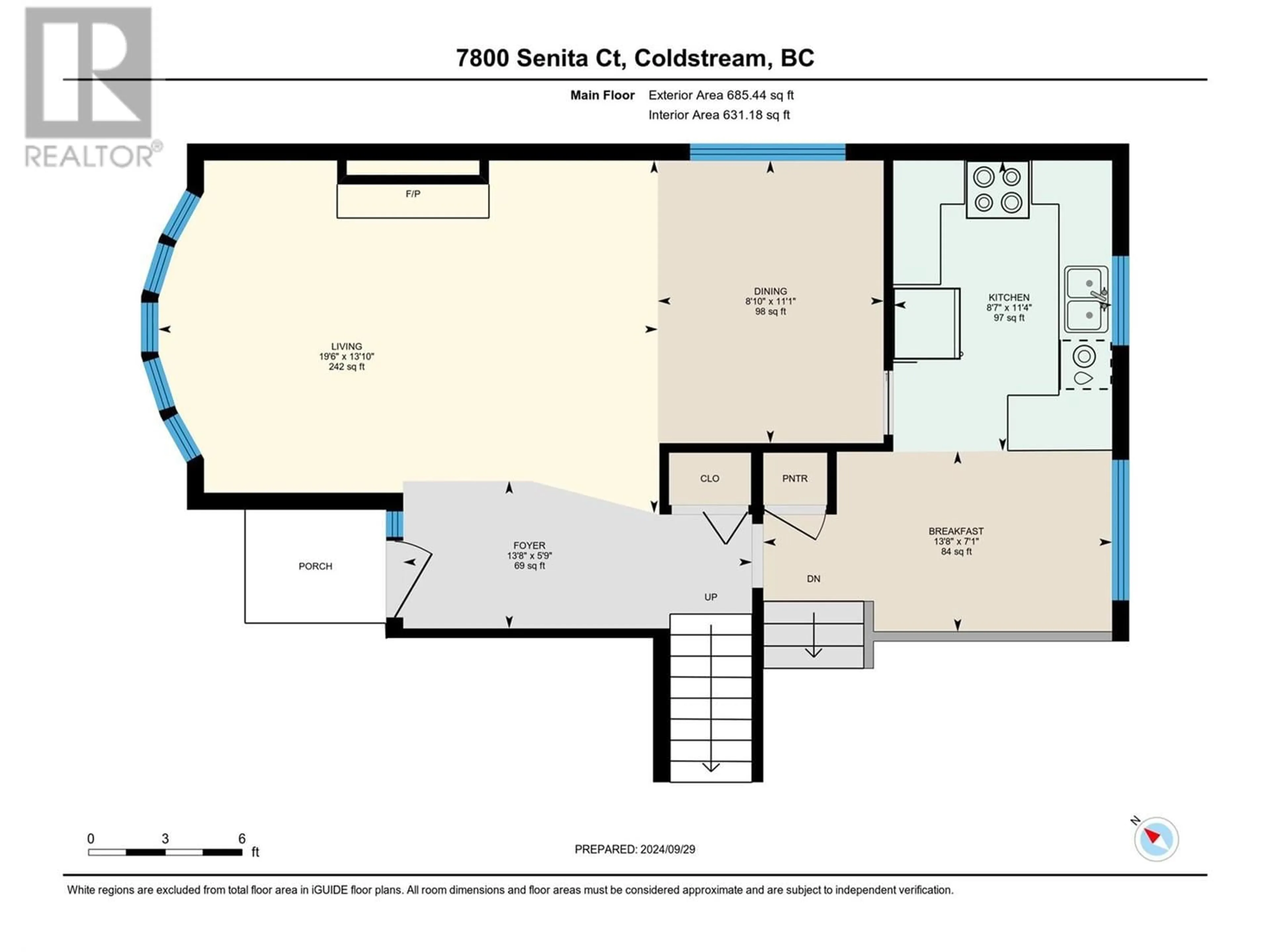 Floor plan for 7800 Senita Court, Vernon British Columbia V1B2C4