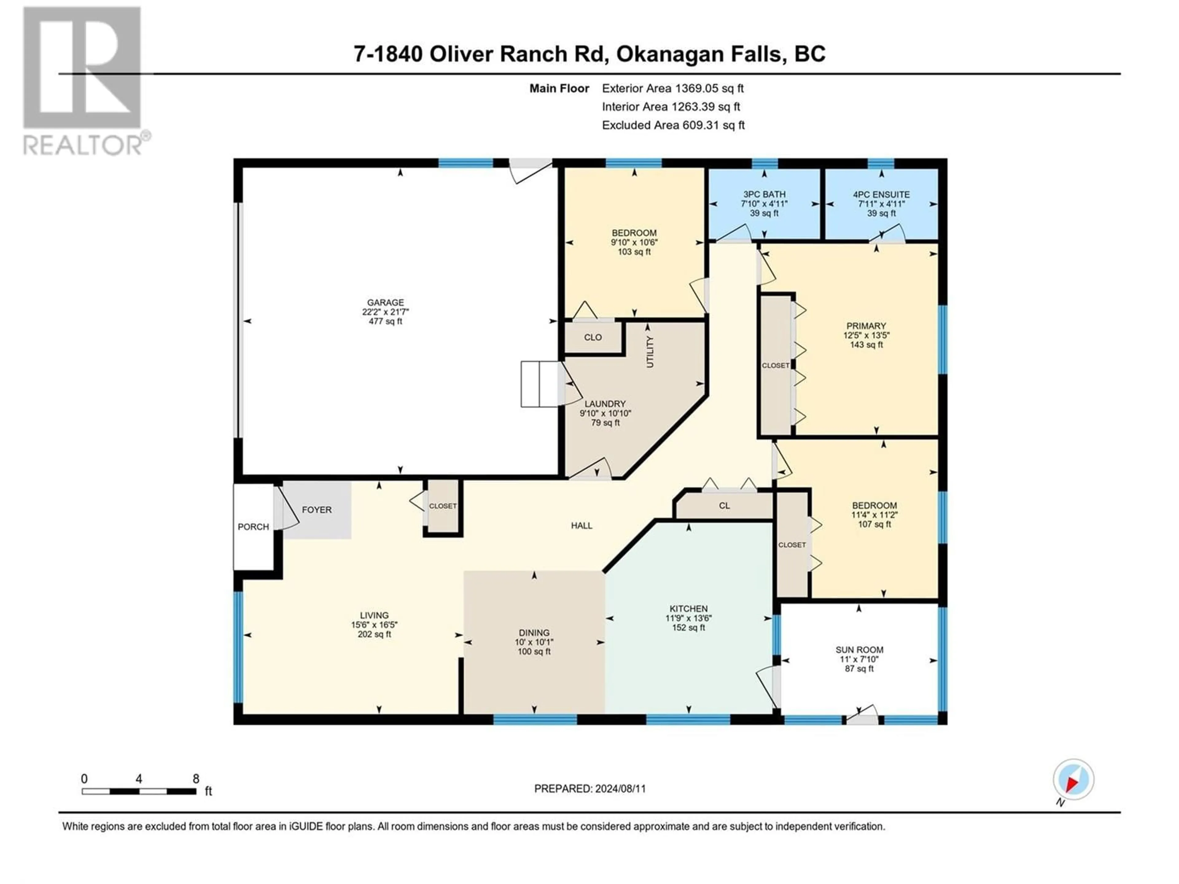 Floor plan for 1840 Oliver Ranch Road Unit# 7, Okanagan Falls British Columbia V0H1R2