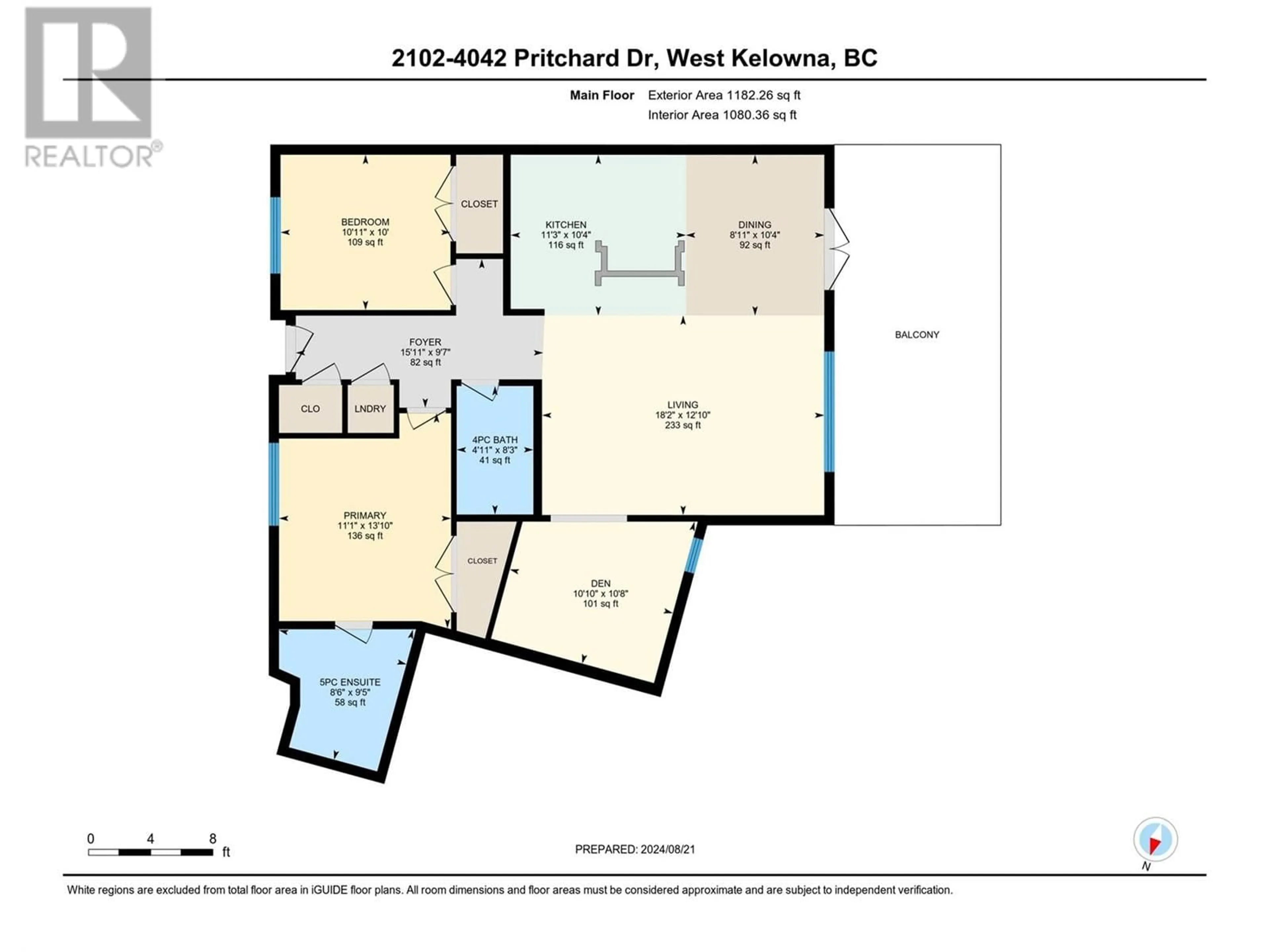 Floor plan for 2102 - 4042 PRITCHARD DRIVE, West Kelowna British Columbia V4T3E4