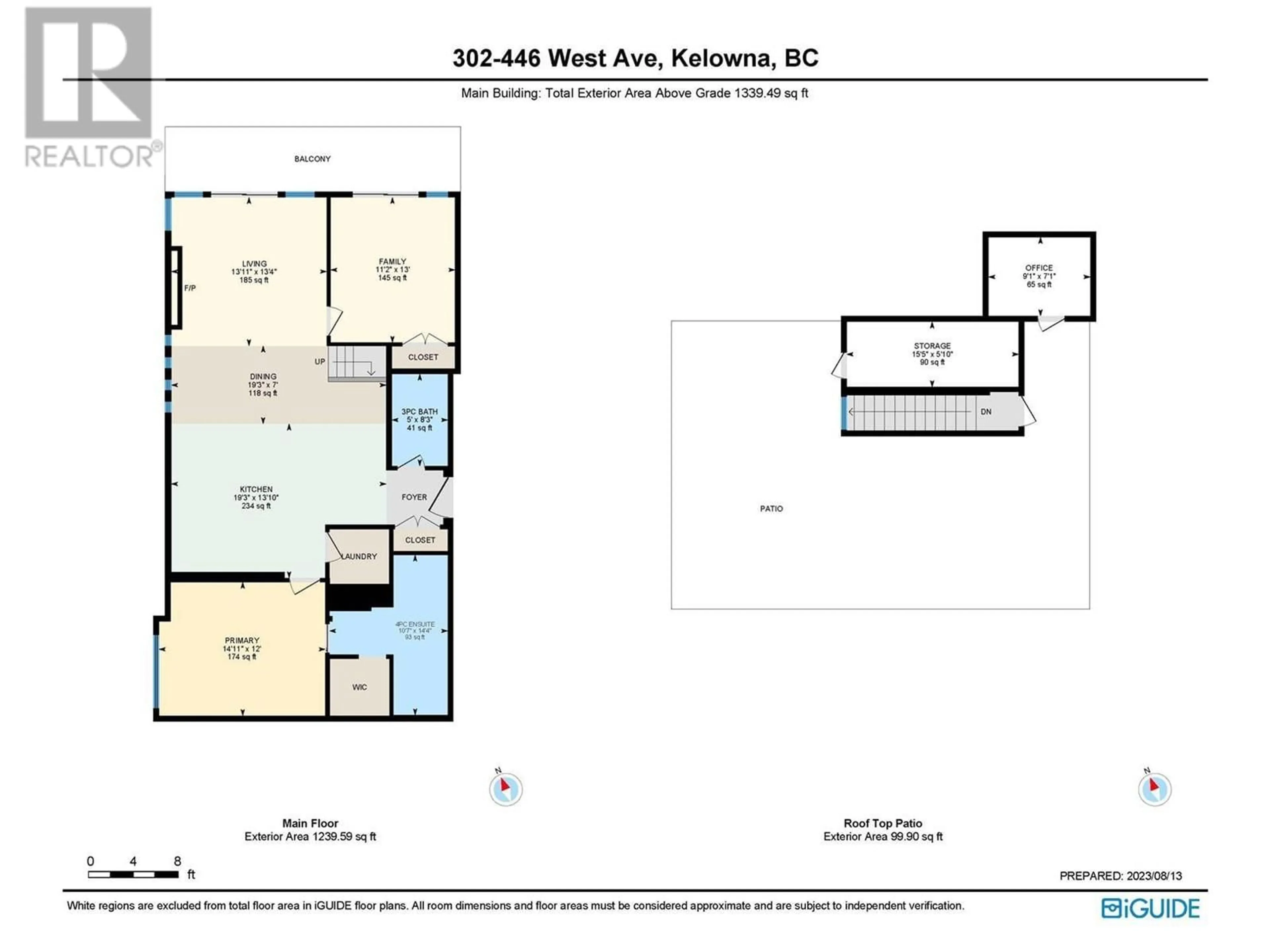 Floor plan for 446 West Avenue Unit# 302, Kelowna British Columbia V1Y4Z2