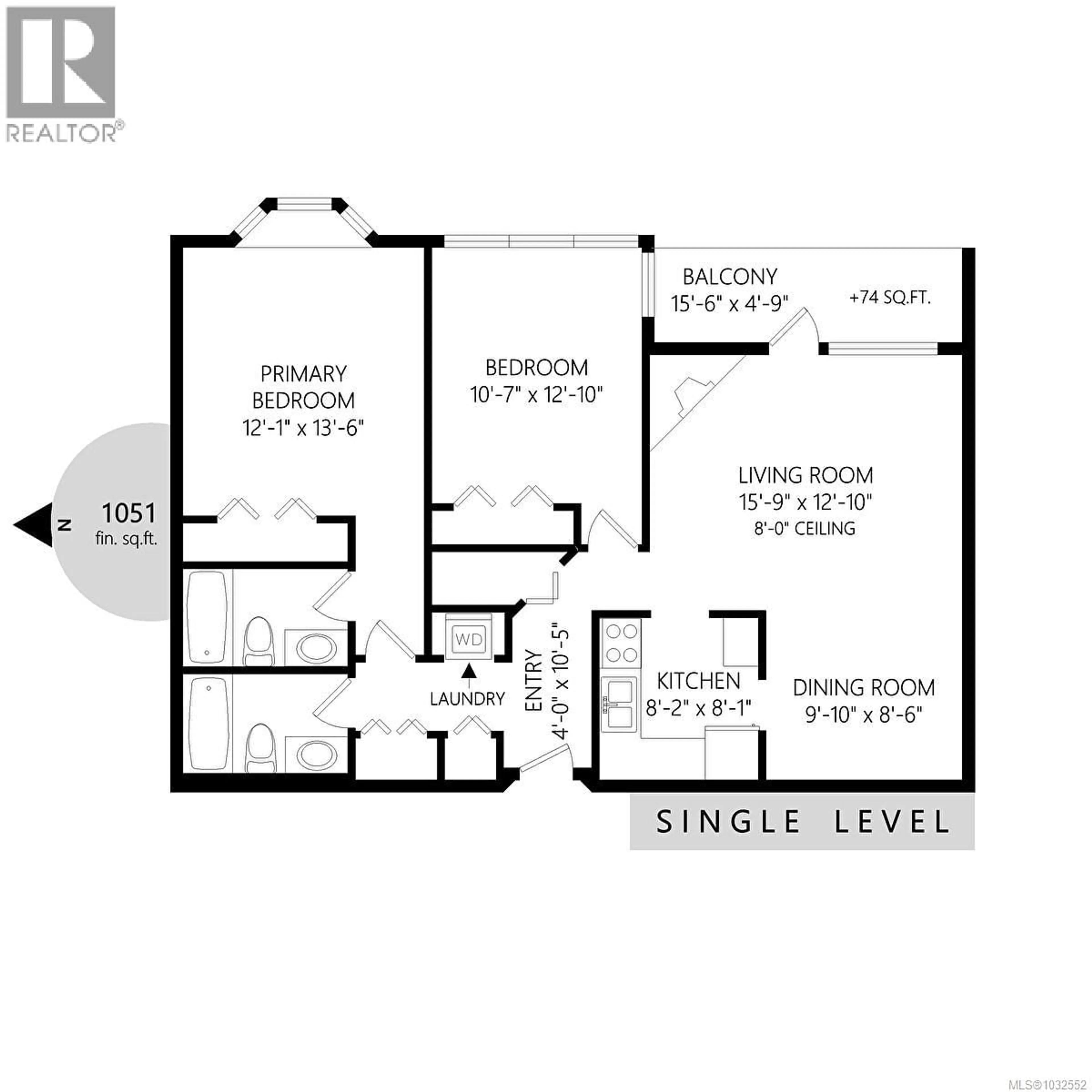 Floor plan for 204 - 2490 BEVAN AVENUE, Sidney British Columbia V8L5C6