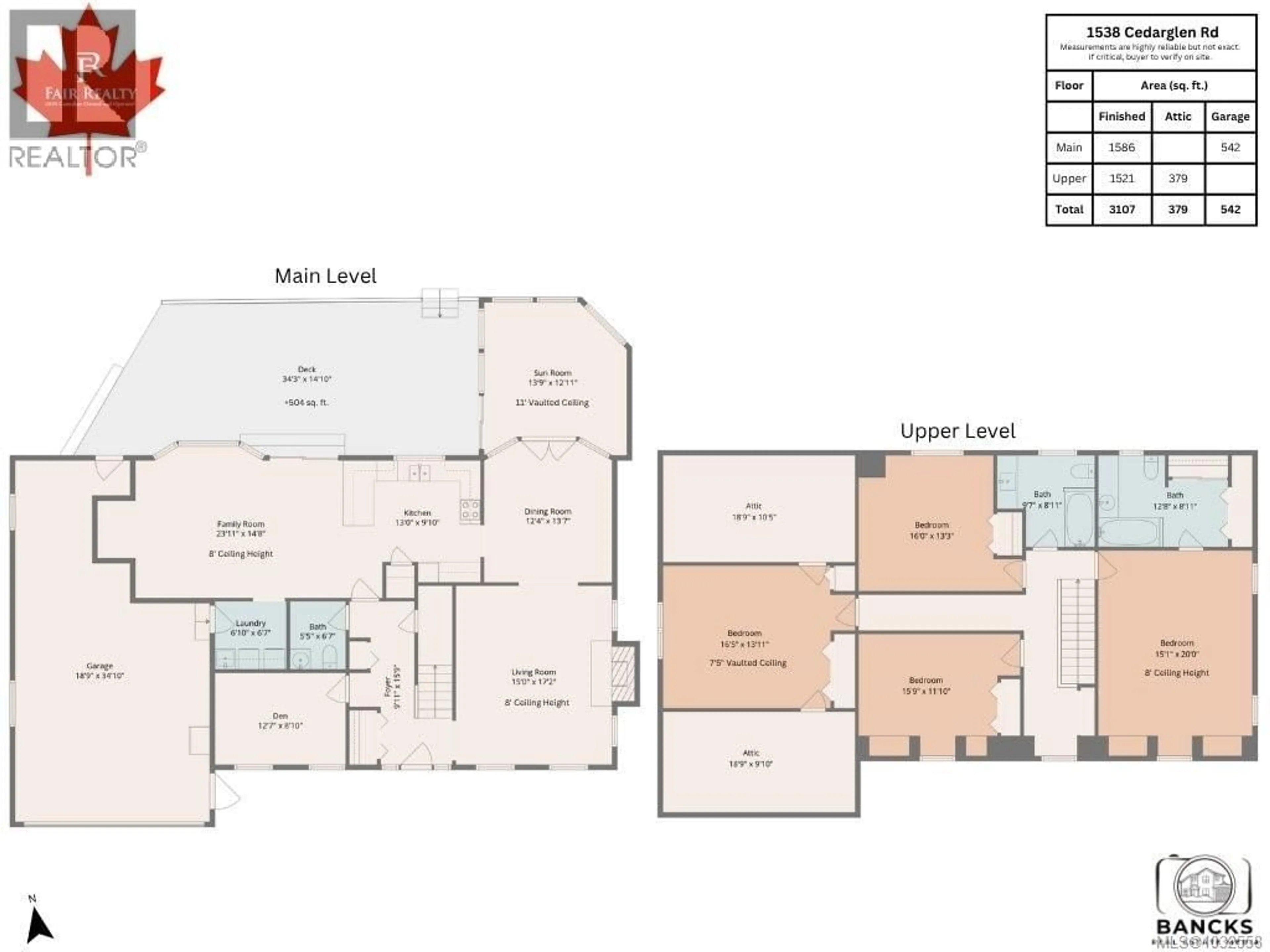 Floor plan for 1538 CEDARGLEN ROAD, Saanich British Columbia V8N2A9