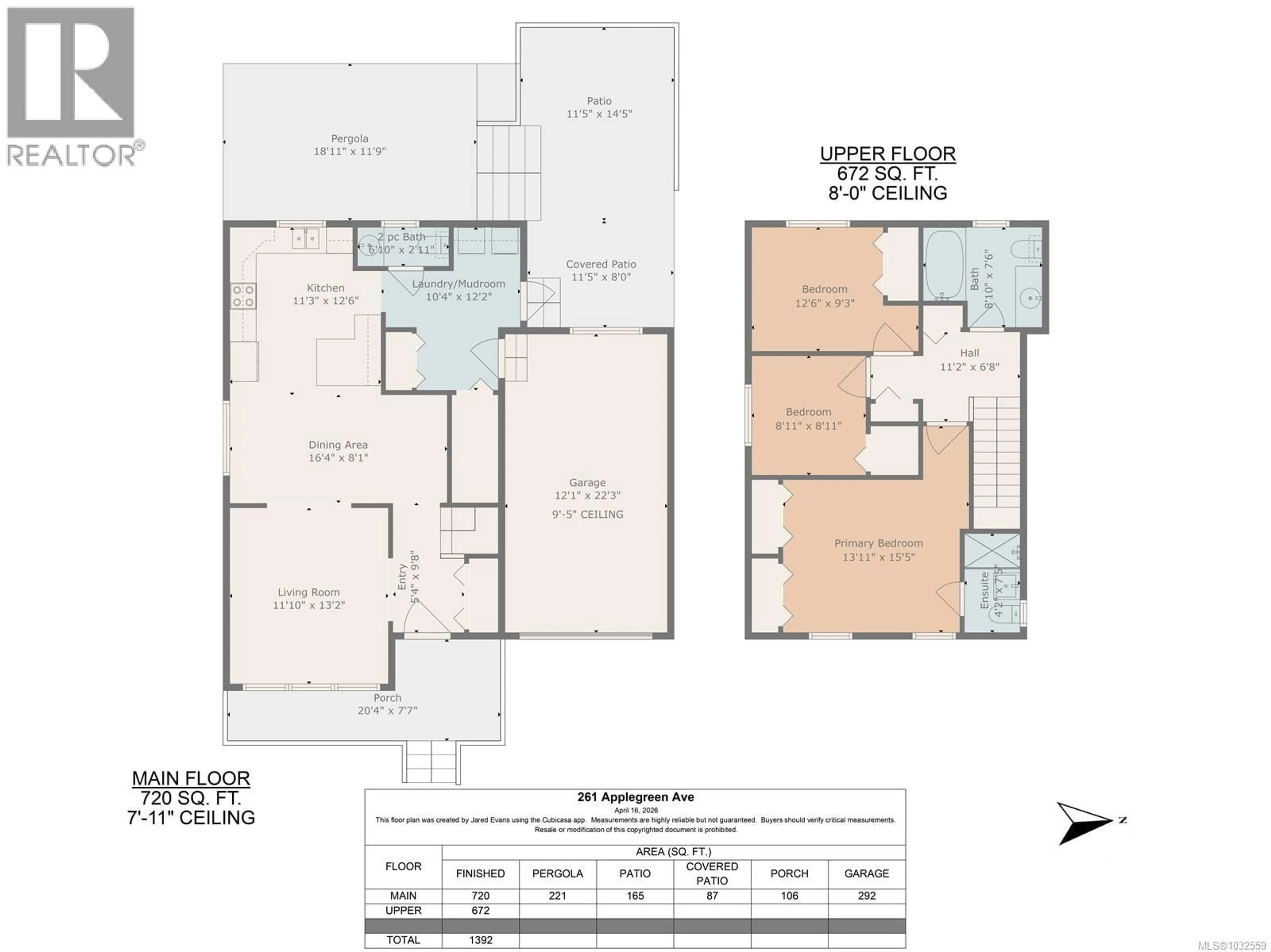 Floor plan for 261 APPLEGREEN AVENUE, Nanaimo British Columbia V9R0A6