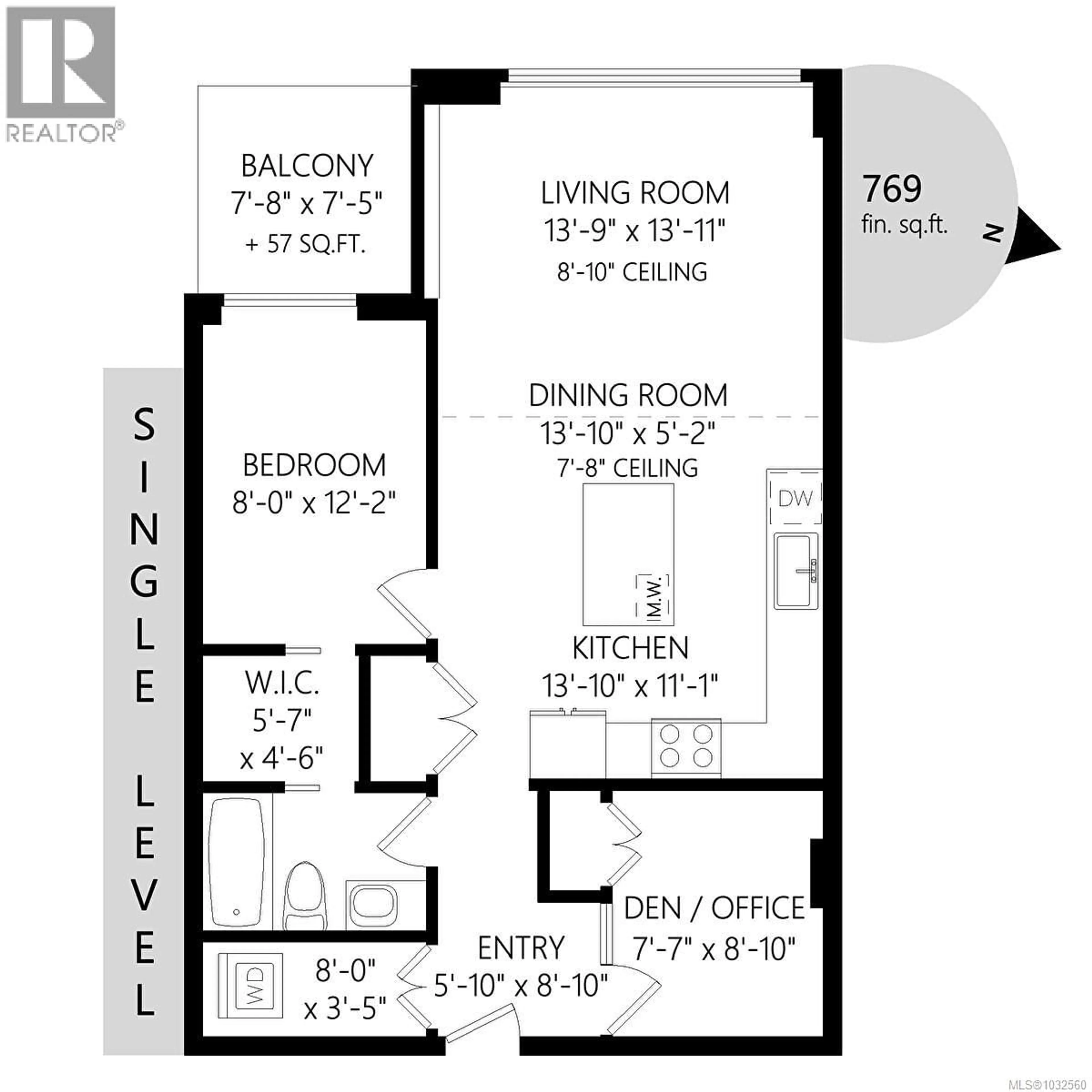 Floor plan for 503 - 899 ESQUIMALT ROAD, Esquimalt British Columbia V9A3M5