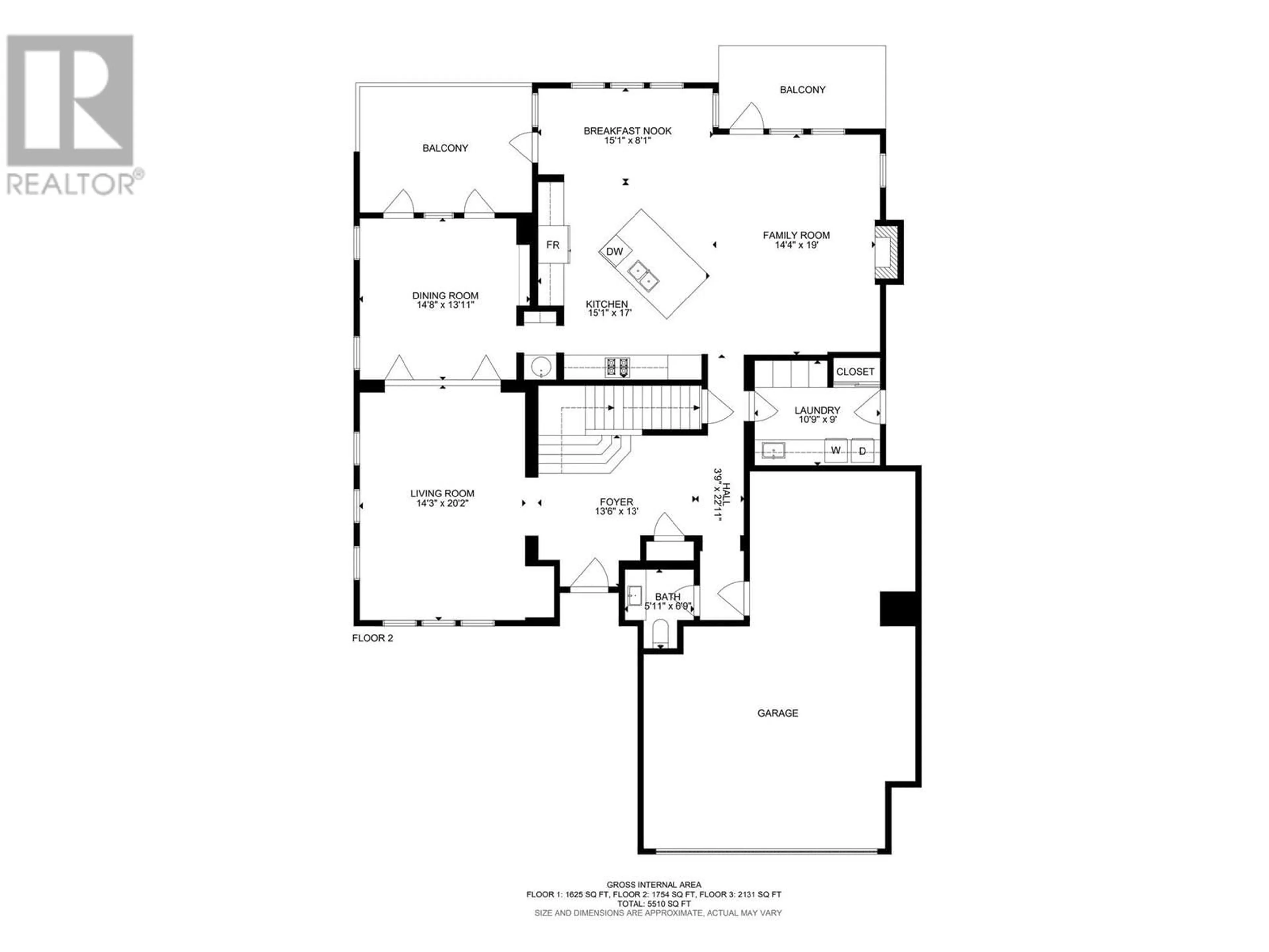 Floor plan for 376 Quilchena Drive, Kelowna British Columbia V1W4W4