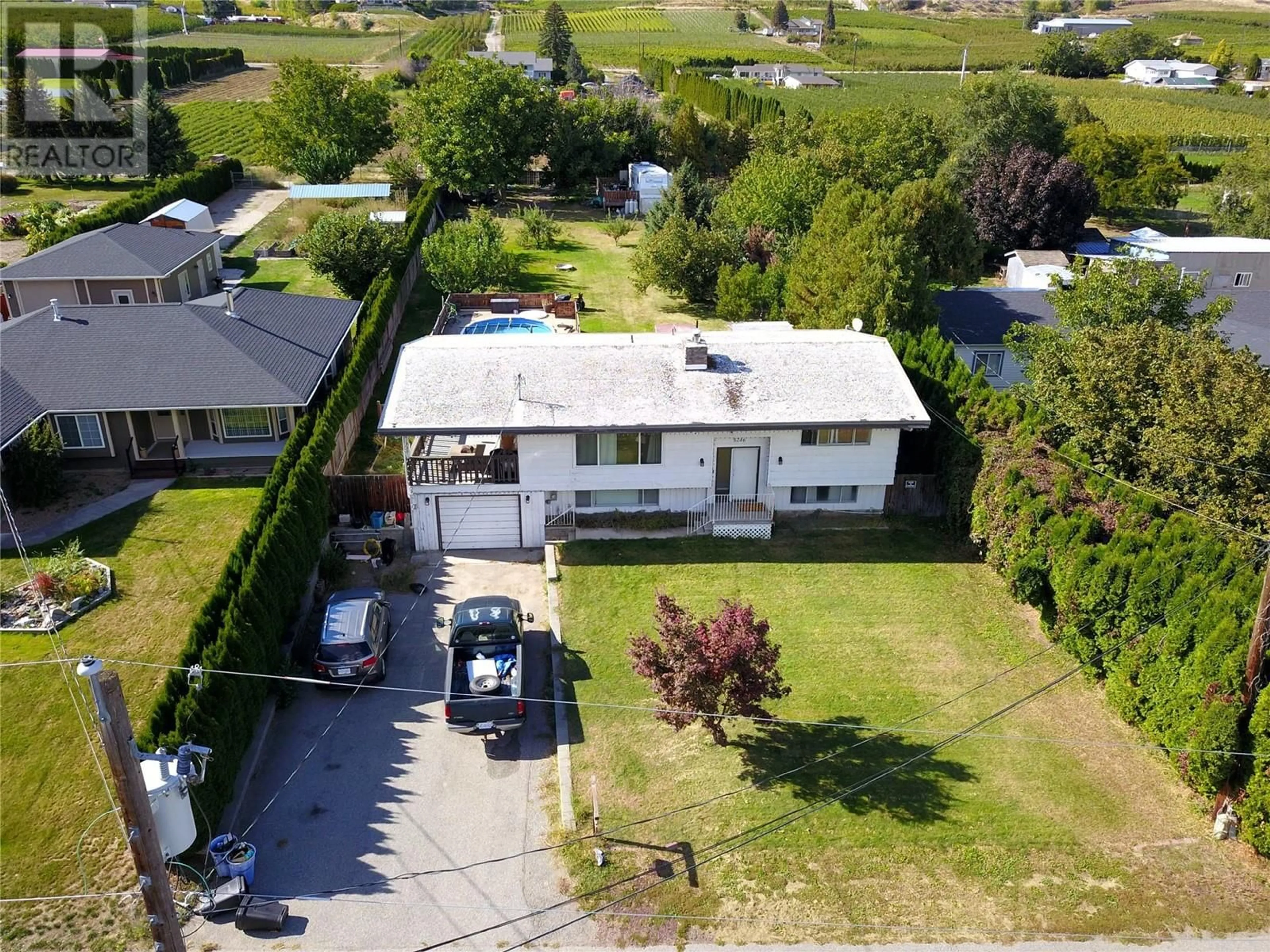 Frontside or backside of a home, the street view for 5246 HAYNES Road, Oliver British Columbia V0H1T1