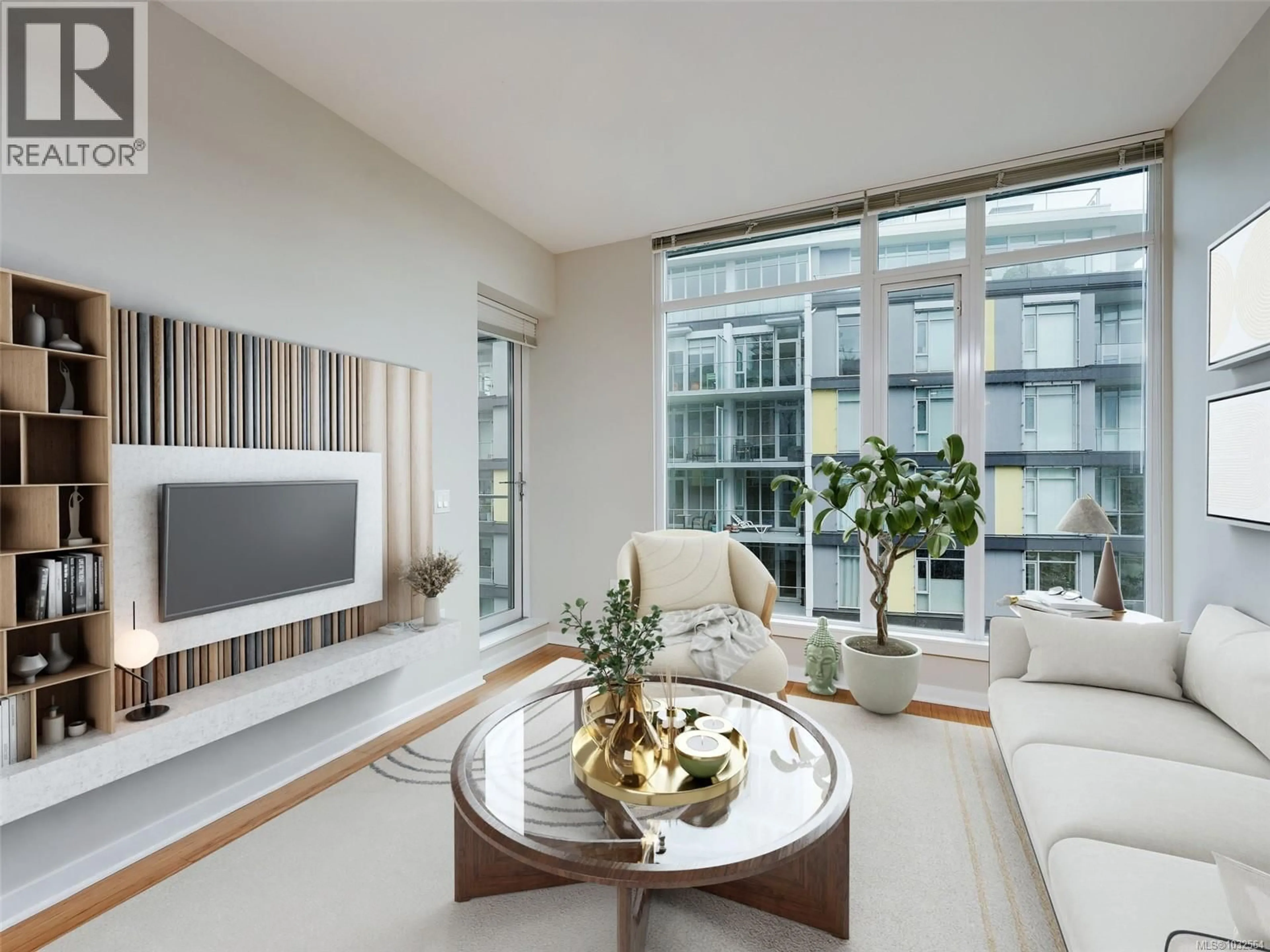 Living room with furniture, unknown for 705 - 373 TYEE ROAD, Victoria British Columbia V9A0B3