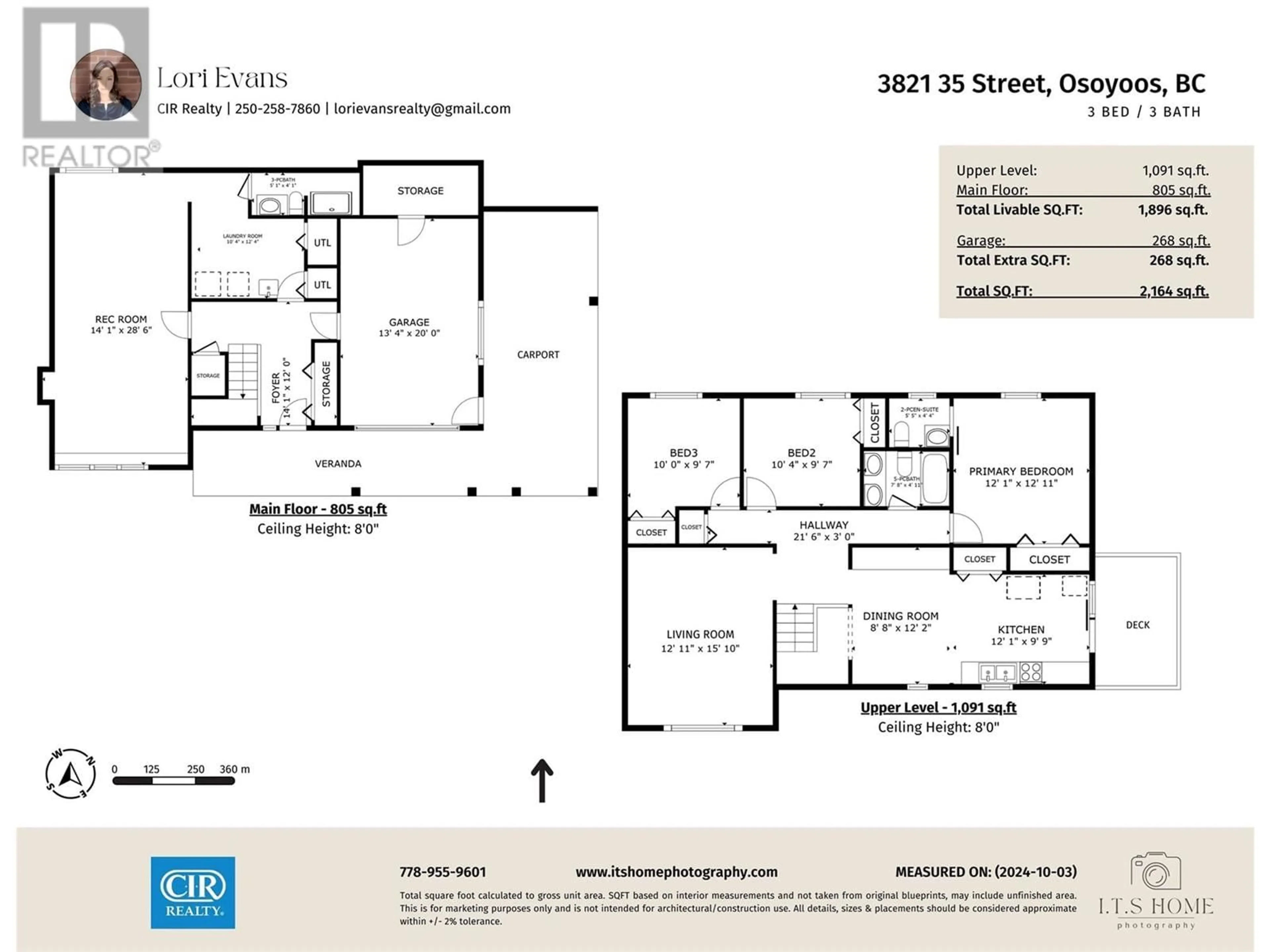 Floor plan for 3821 35TH Street, Osoyoos British Columbia V0H1V6