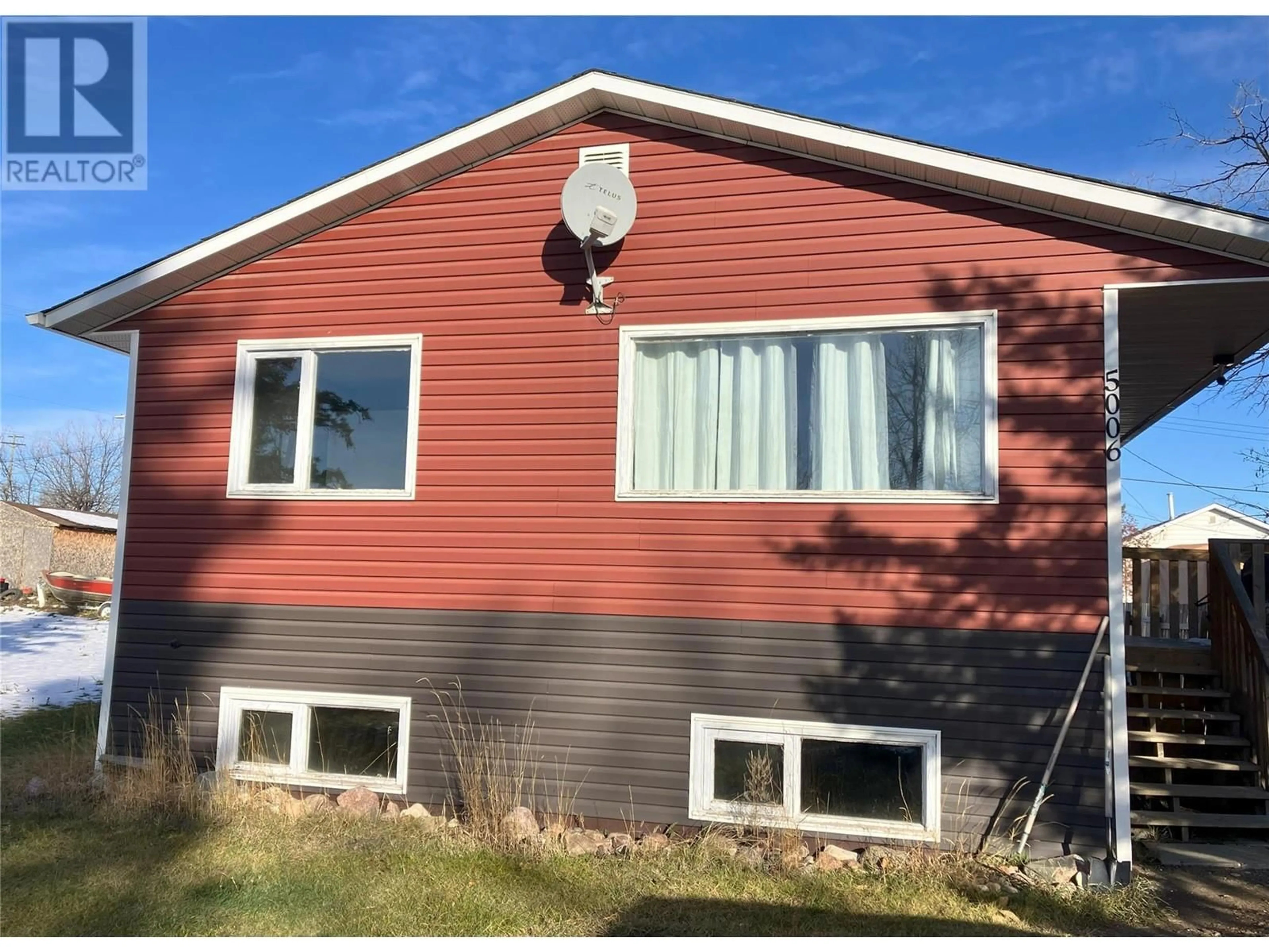 Frontside or backside of a home, the front or back of building for 5006 51 Avenue, Pouce Coupe British Columbia V0C2C0