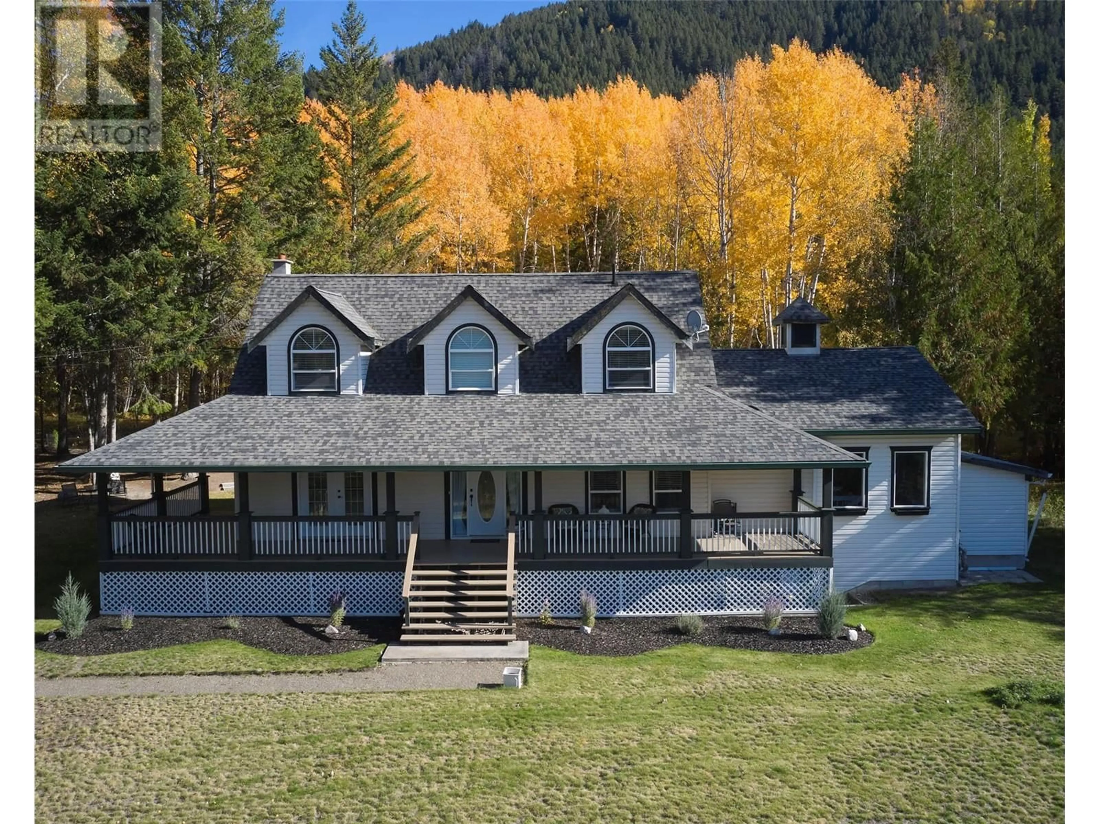 Frontside or backside of a home, cottage for 5228 Warren Creek Road, Falkland British Columbia V0E1W0