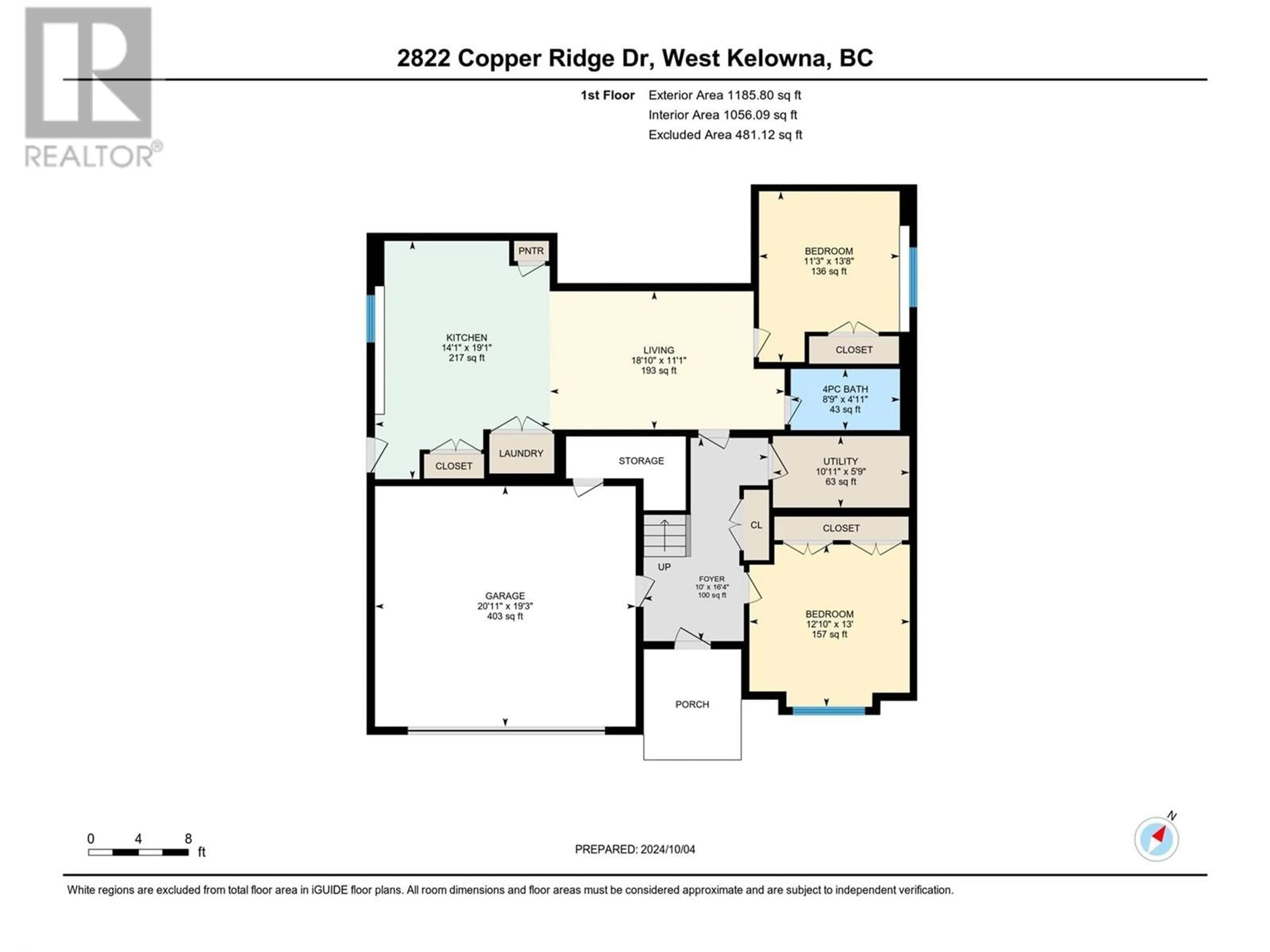 Floor plan for 2822 Copper Ridge Drive, West Kelowna British Columbia V4T0E7