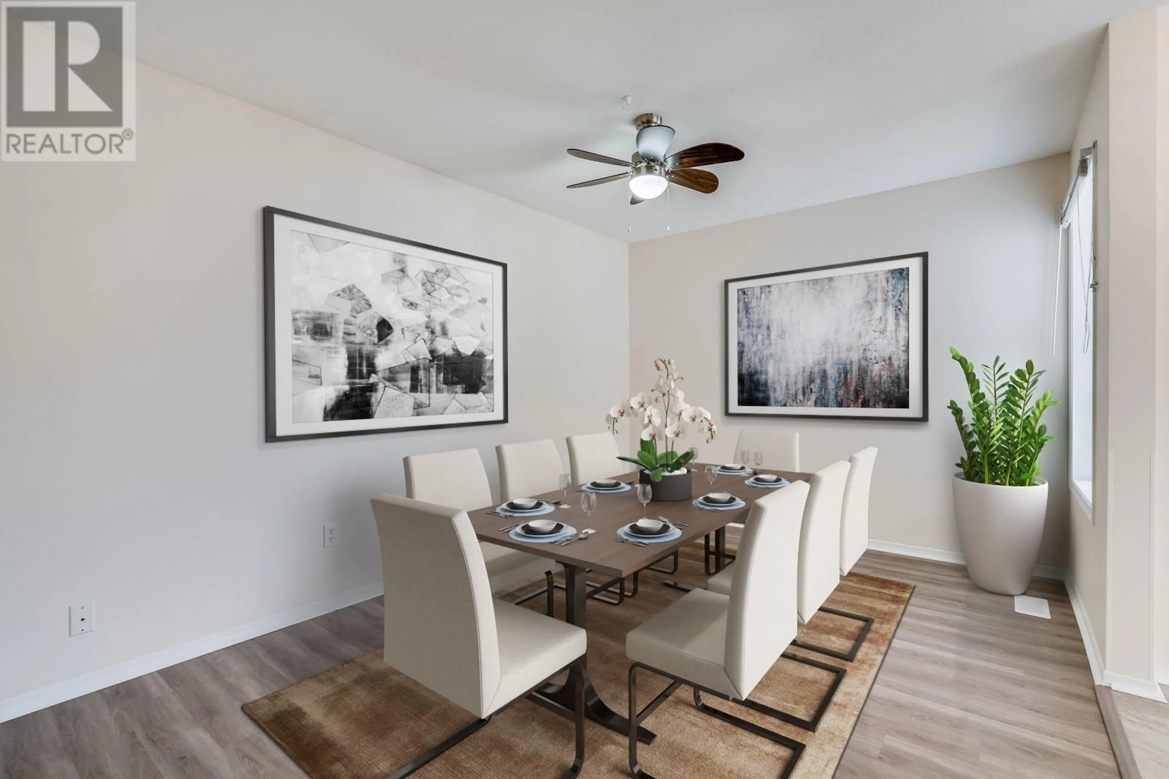 Dining room, wood floors, mountain for 2629 Applegreen Court, West Kelowna British Columbia V1Z3K8