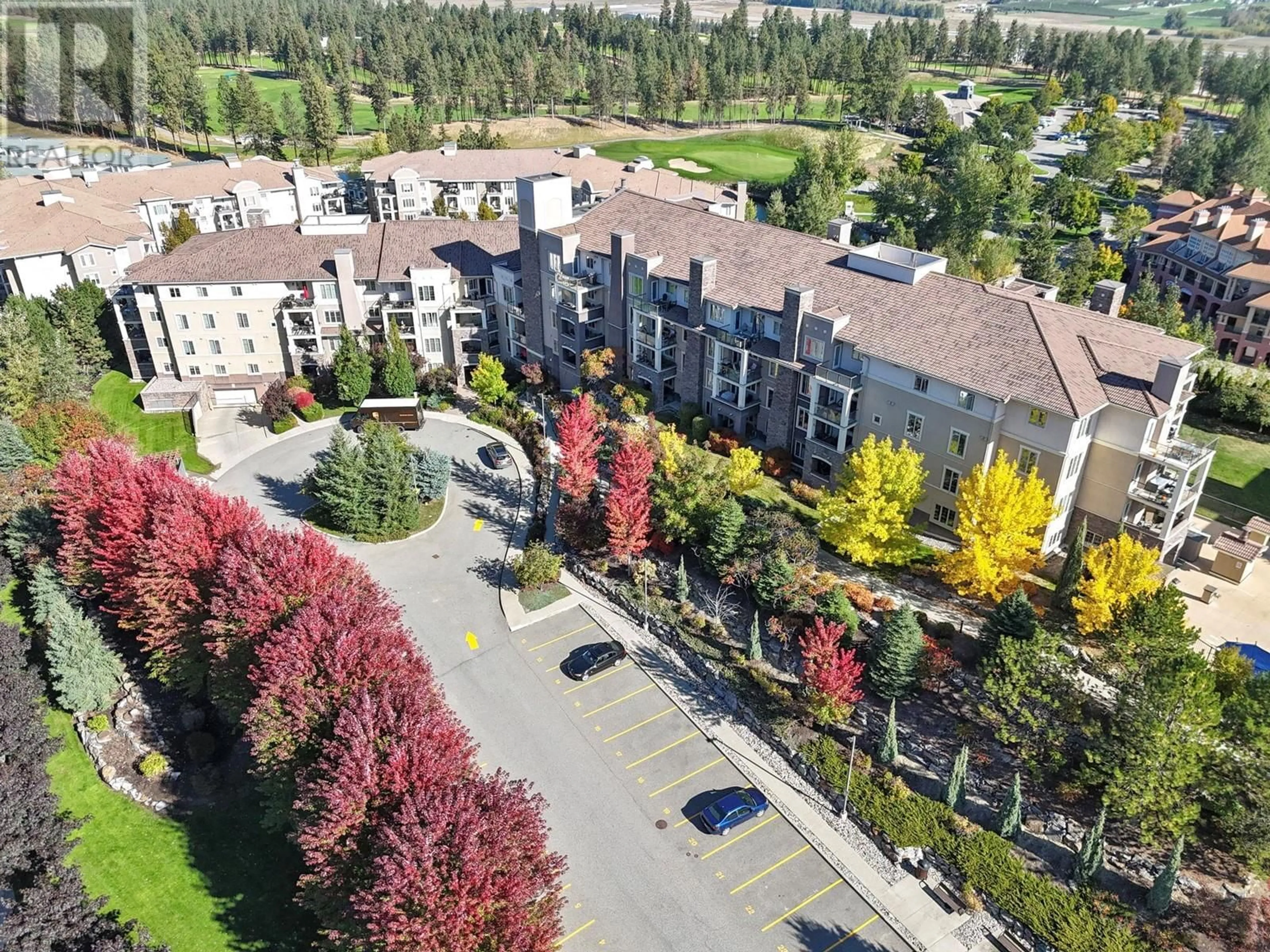 A pic from exterior of the house or condo, the street view for 1875 Country Club Drive Unit# 1618, Kelowna British Columbia V1V2W7